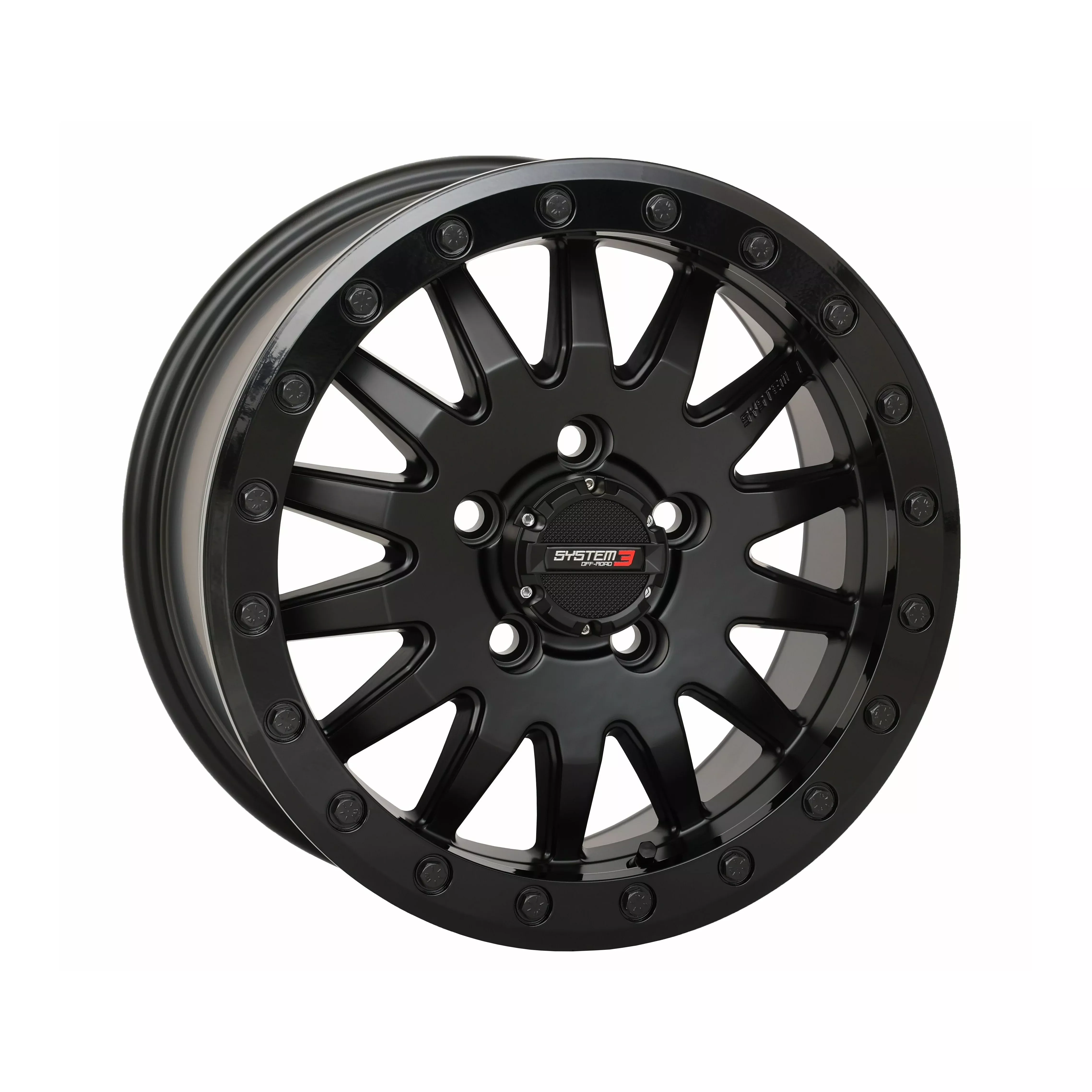 SYSTEM 3 SB8 WHEEL 15X7 5+2 (+38MM) 5/4.5 MATTE BLACK - 3-158544