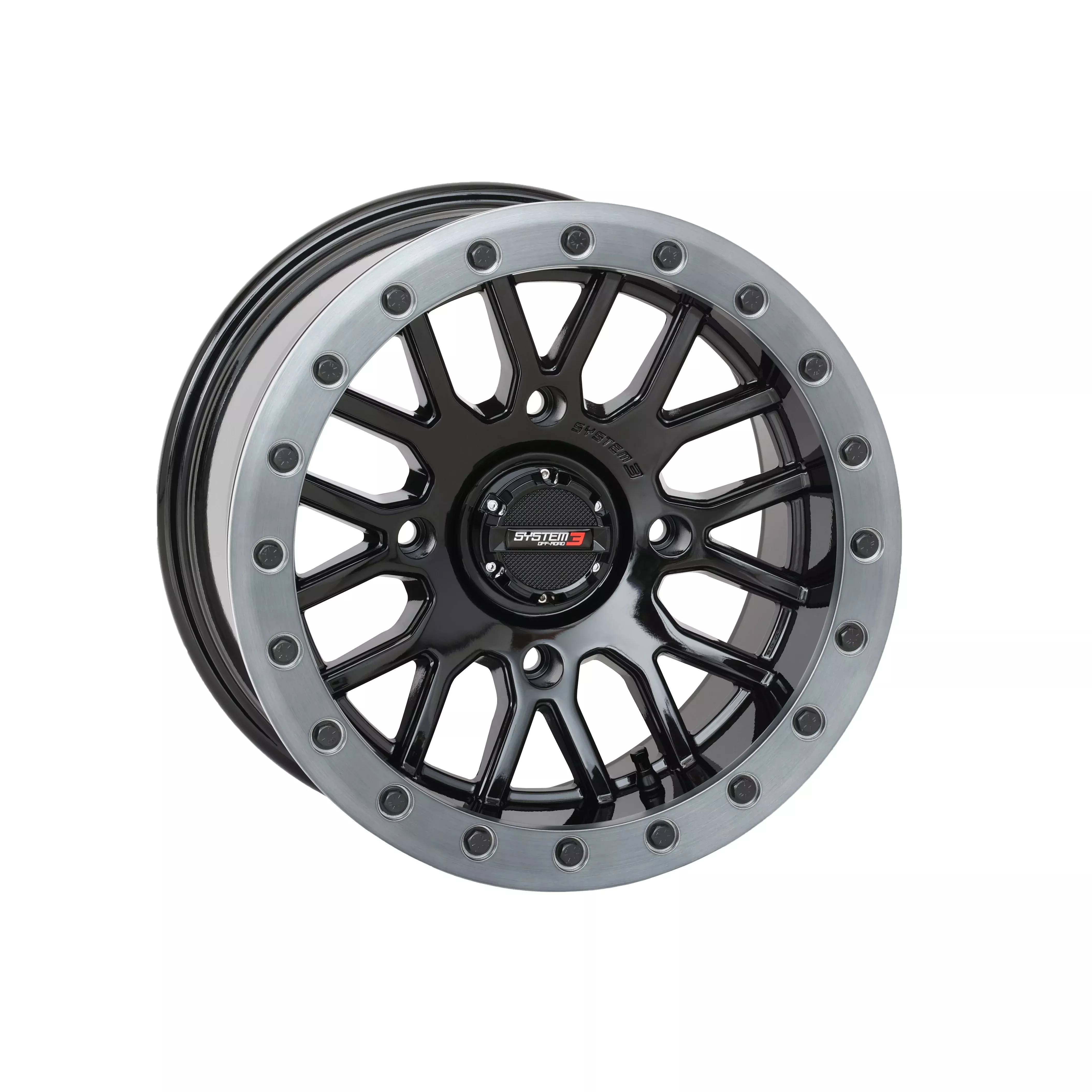 SYSTEM 3 SB9 WHEEL 15X9 5+4 (+10MM) 4/137 GLOSS BLACK - 3-159137