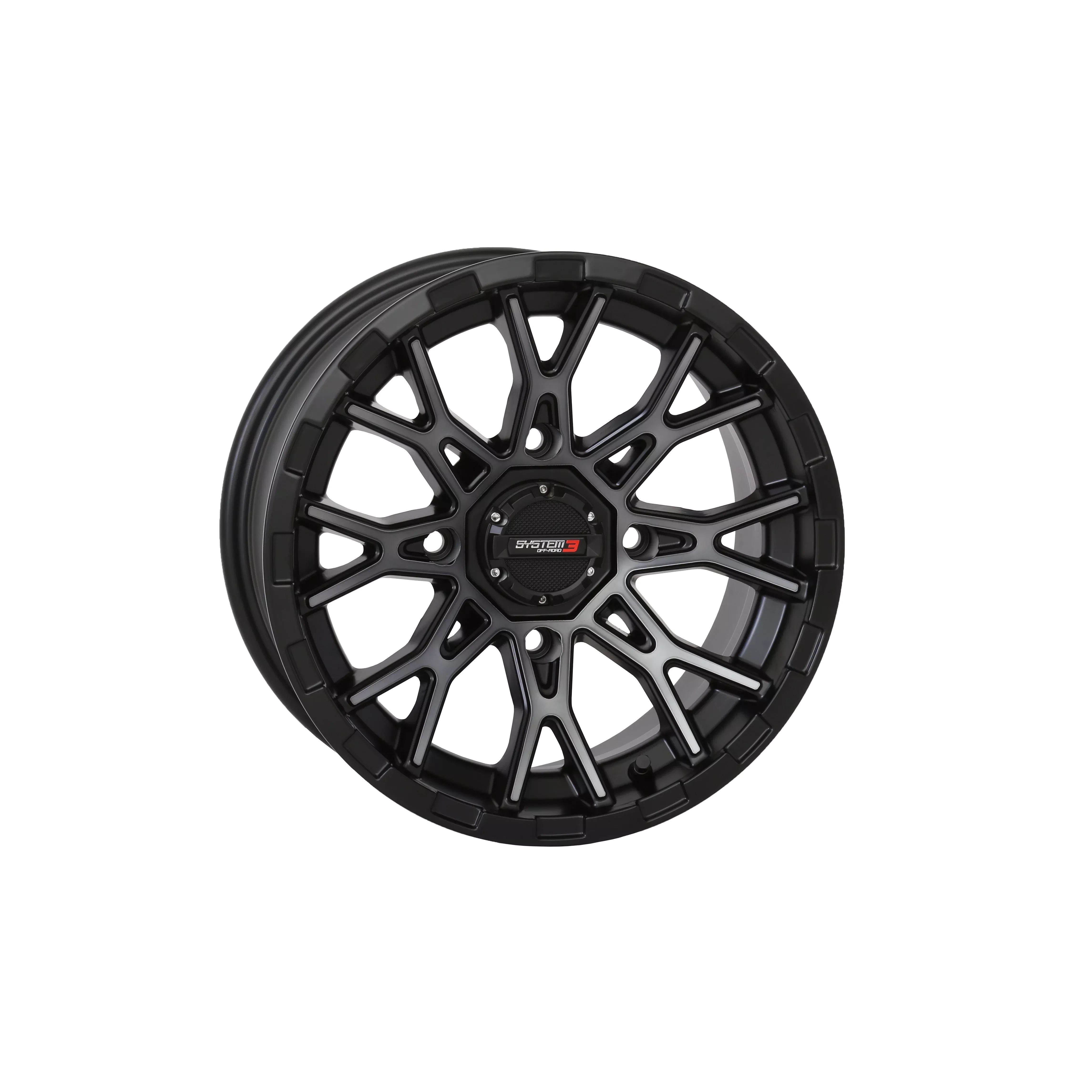 SYSTEM 3 ST6 WHEEL 12X7 4+3 (+10MM) 4/110 MATTE DARK TINT - 3-126110