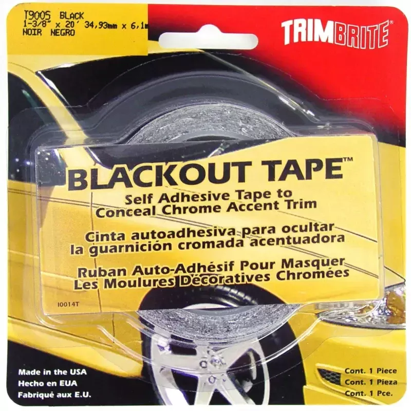 T9005 Trimbrite Body Graphics 1 3/8 Inch Black Tape