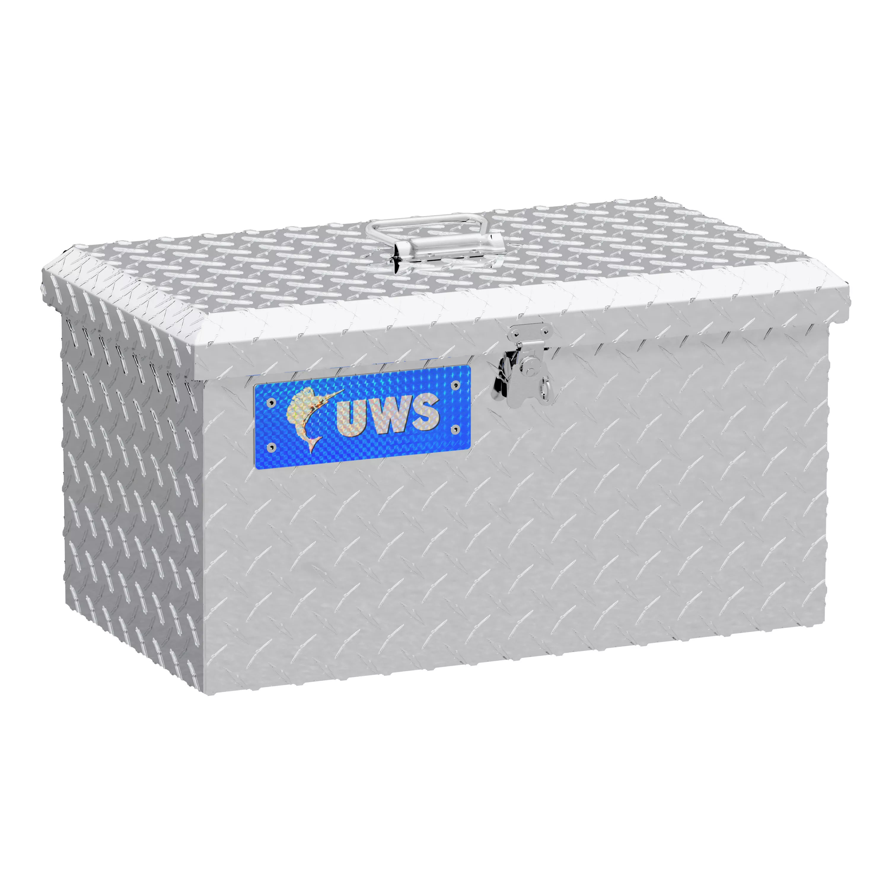 TB-2 - Bright Aluminum Tote Box (LTL Shipping Only)