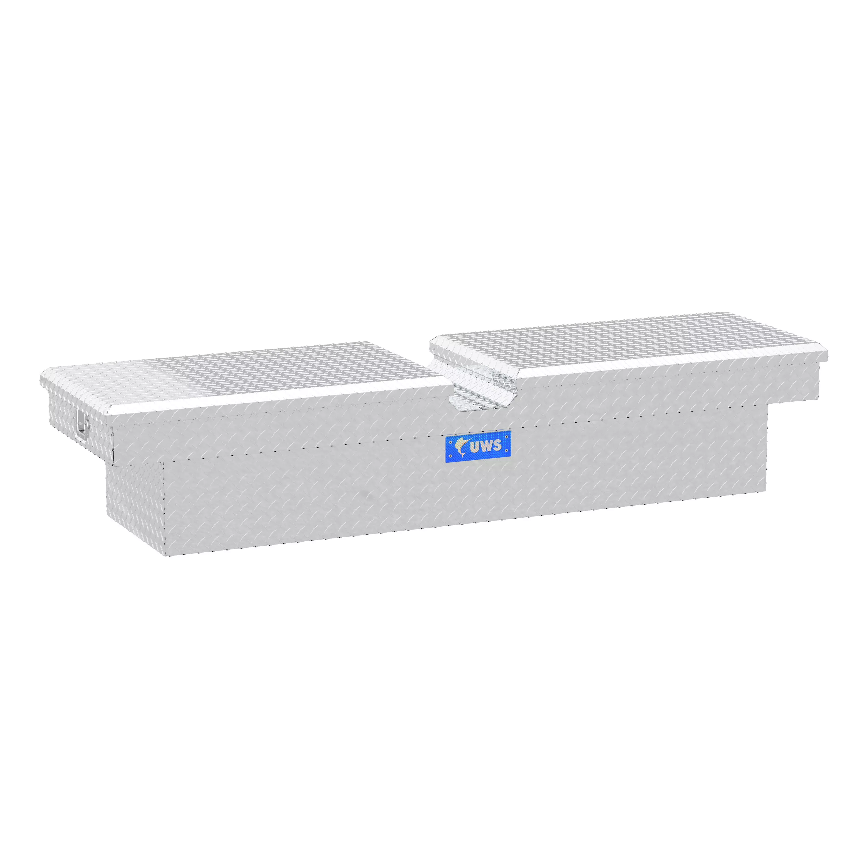 TB-72 - Bright Aluminum 72" Gull Wing Crossover Truck Tool Box (LTL Shipping Only) - 2011-2026 Ram 2500, 2011-2026 Ram 3500 and more