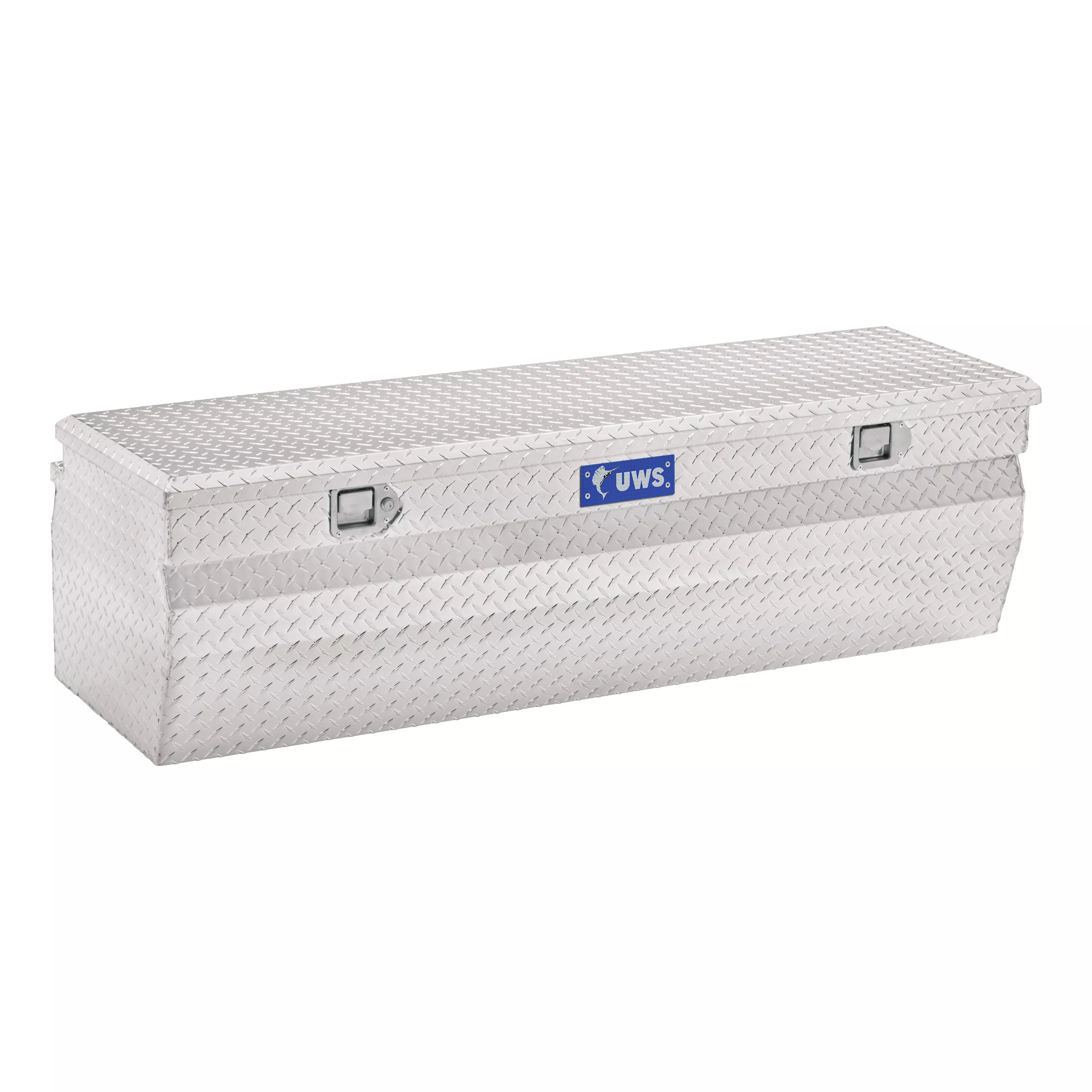 TBC-42-W - Bright Aluminum 42" Wedge Utility Chest Box (LTL Shipping Only)
