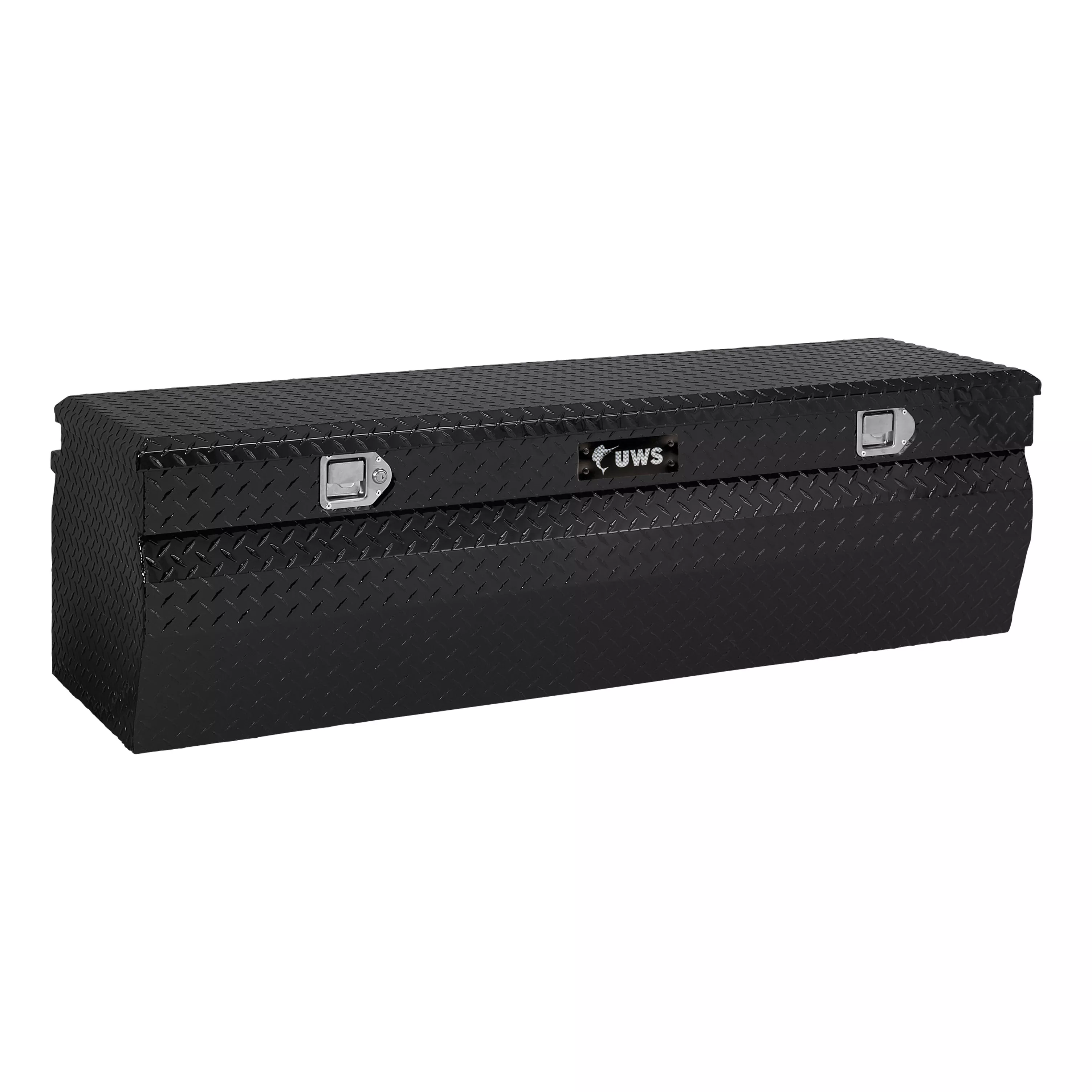 TBC-60-W-BLK - Gloss Black Aluminum 60" Wedge Utility Chest Box (LTL Shipping Only)