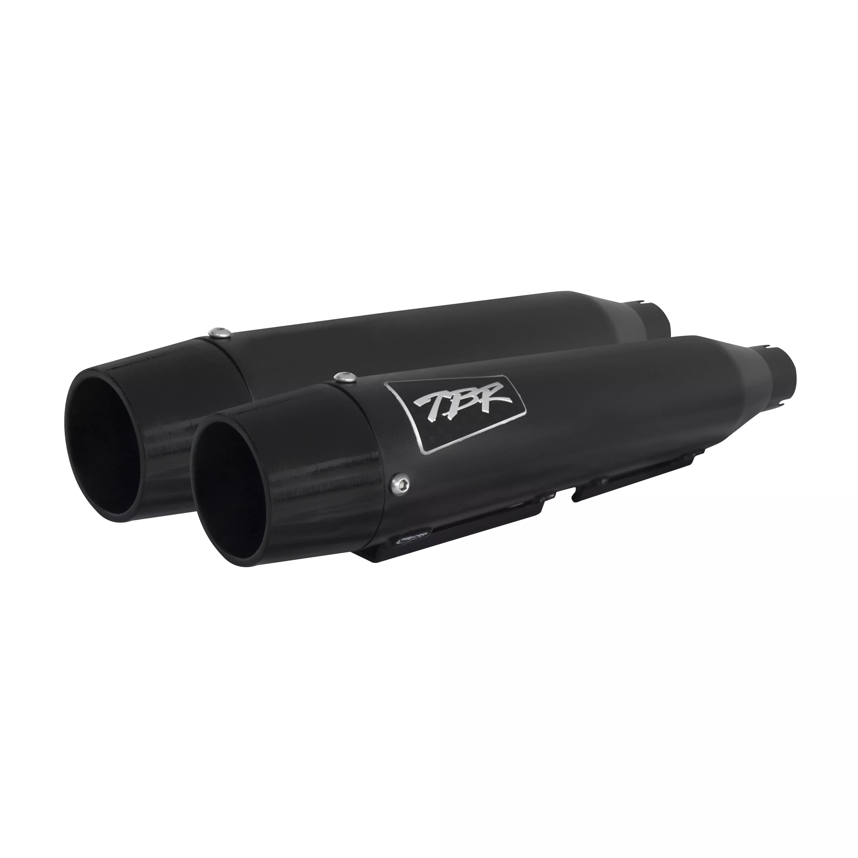 TBR COMP S SLIP-ON DYNA/SPORTSTER BLACK W/CF END CAP - 930-02231