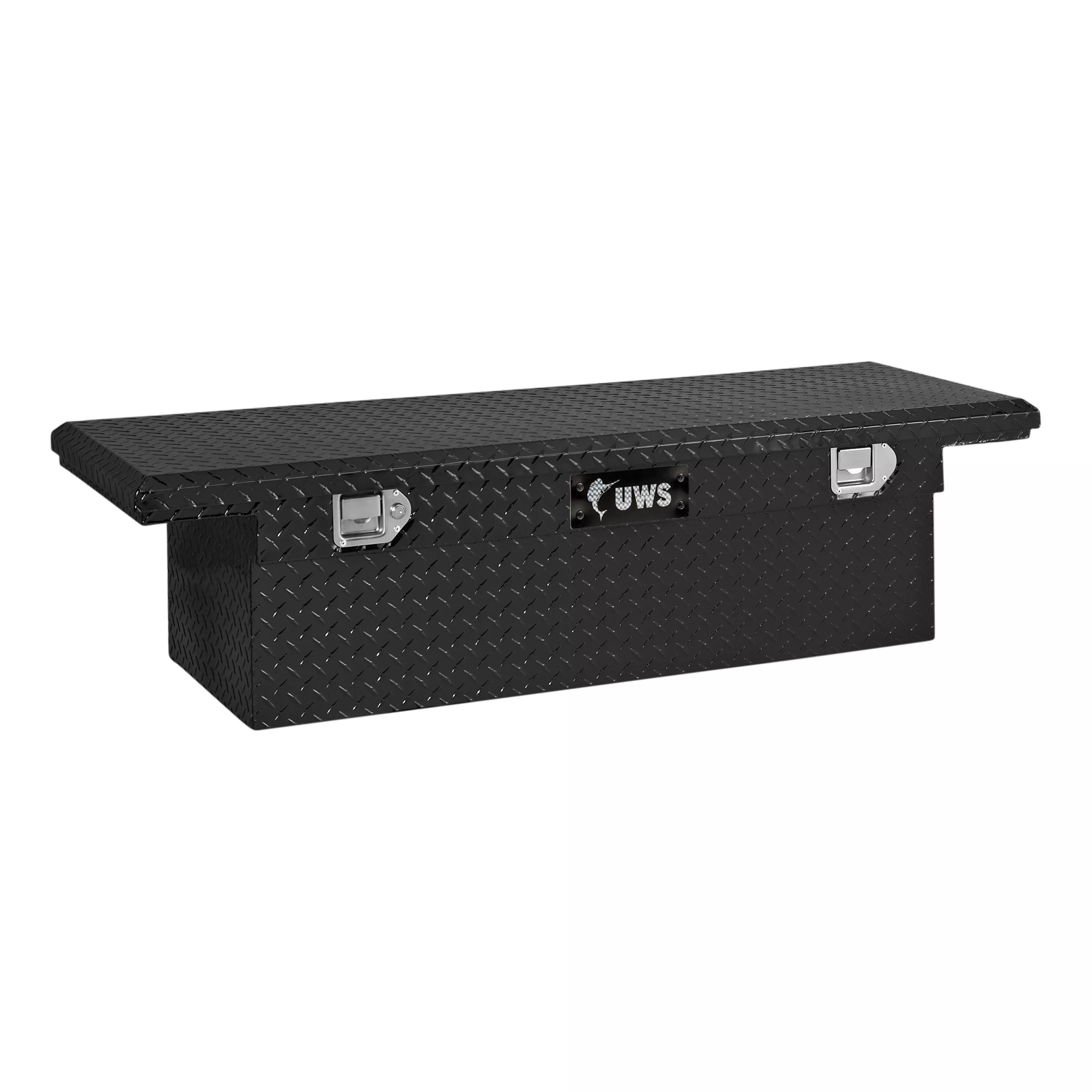 TBS-54-LP-BLK - Gloss Black Aluminum 54" Truck Tool Box with Low Profile (LTL Shipping Only) - 1996-2003 Chevrolet S10, 1996-2003 GMC Sonoma