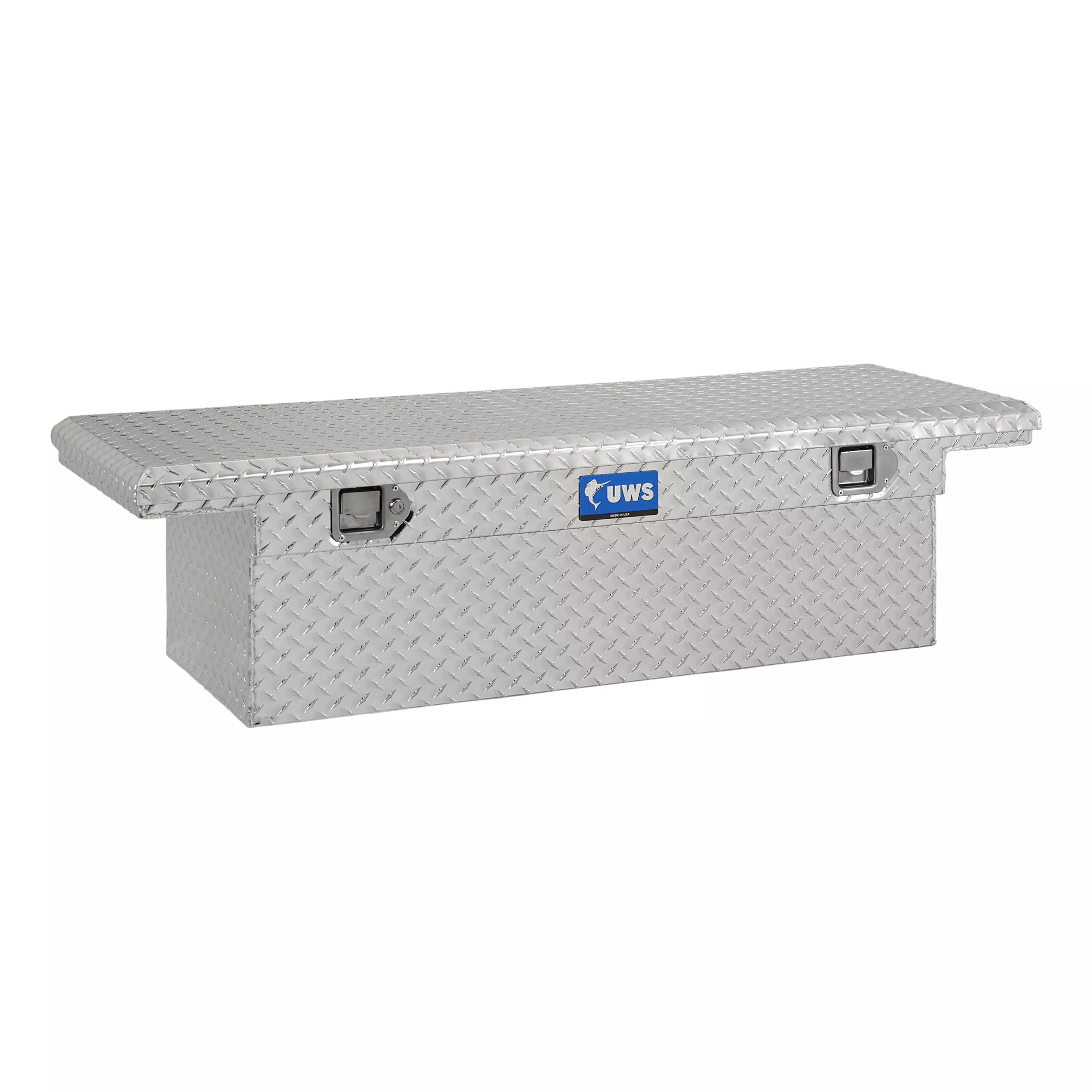TBS-54-LP - Bright Aluminum 54" Crossover Truck Tool Box, Low Profile (LTL Shipping Only) - 1996-2003 Chevrolet S10, 1996-2003 GMC Sonoma