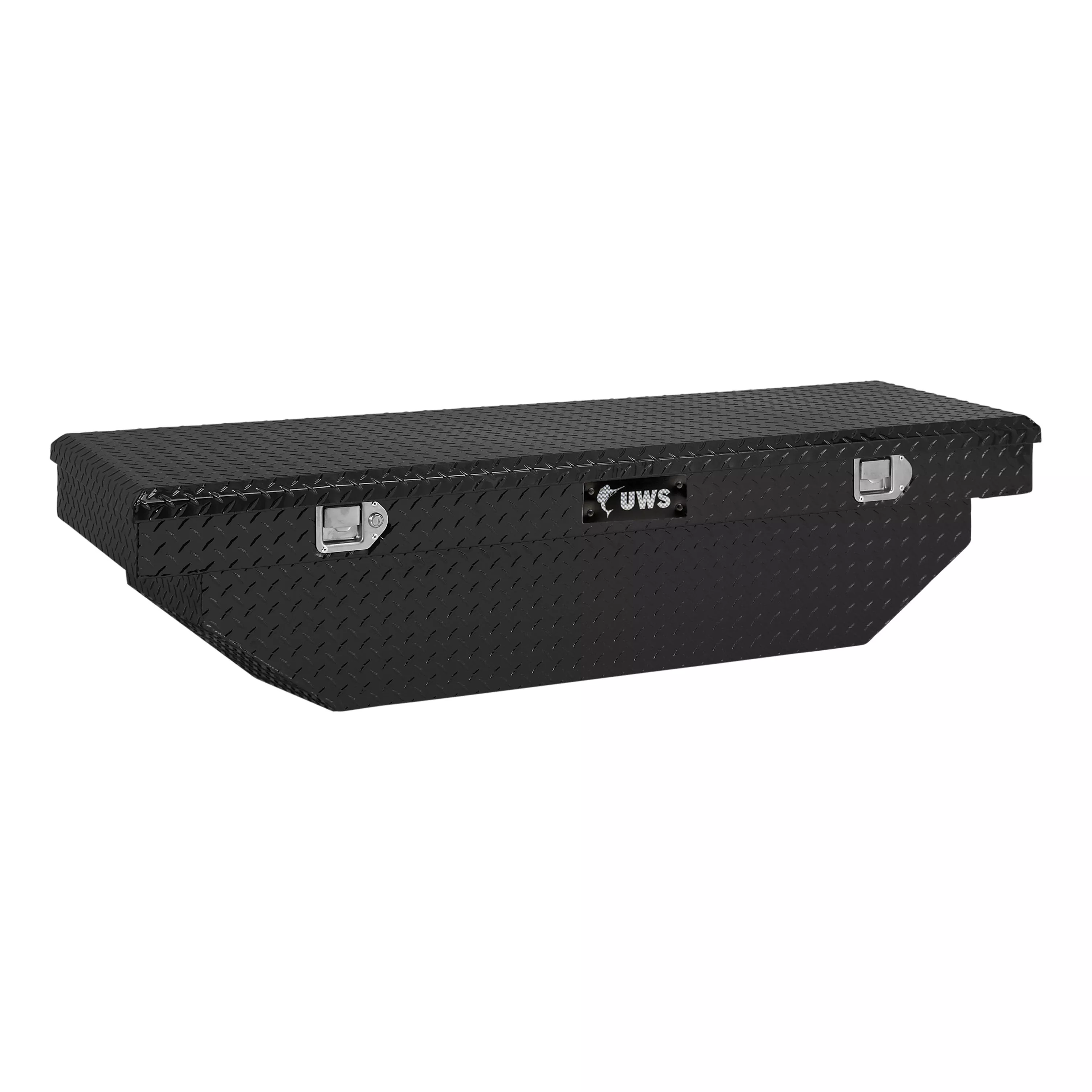 TBS-60-A-BLK - Gloss Black Aluminum 60" Angled Crossover Truck Tool Box (LTL Shipping Only) - 2022-2026 Ford Maverick and more