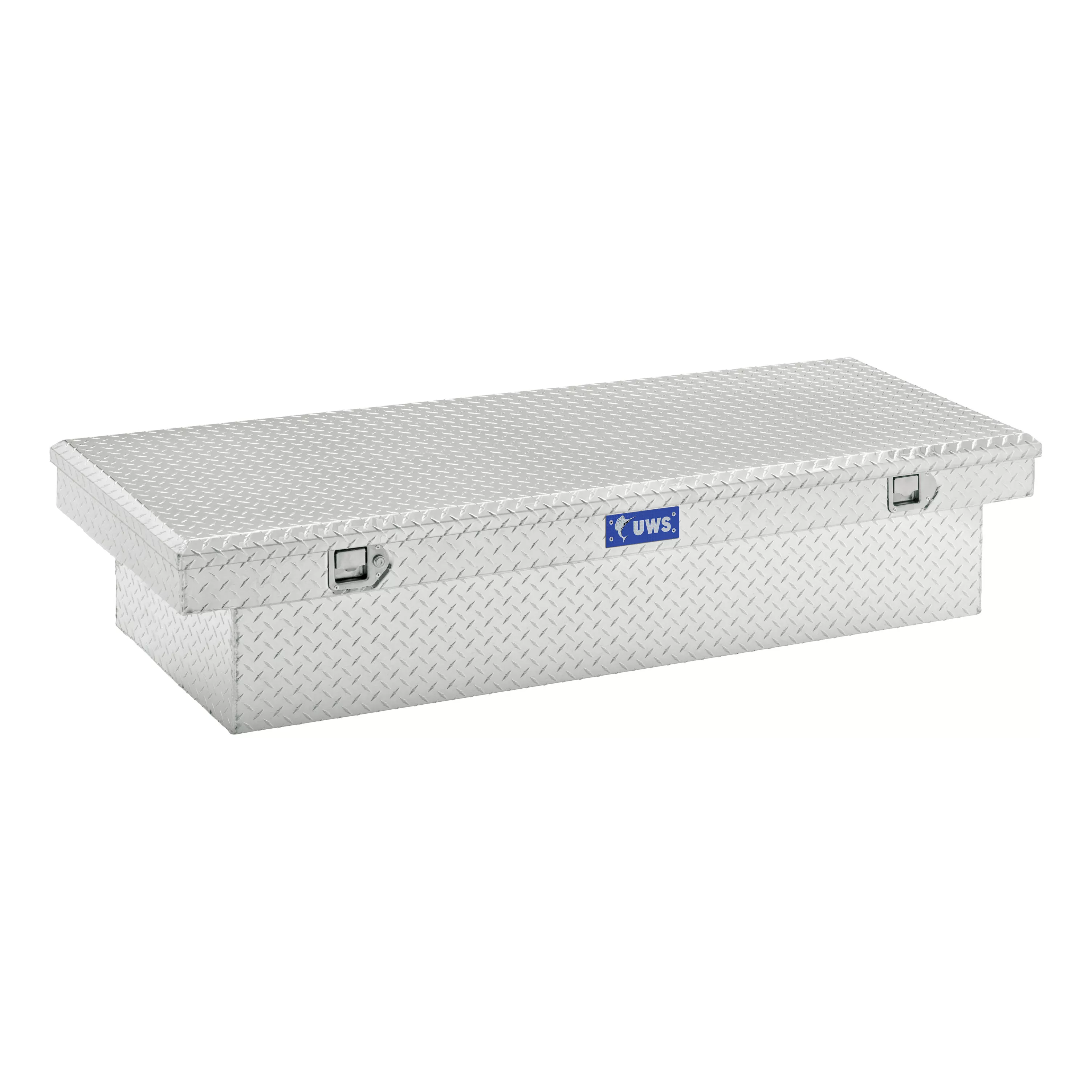 TBS-69-LBTA - Bright Aluminum 69" Extra-Wide Crossover Truck Tool Box - 1999-2025 Chevrolet Silverado 1500 and more