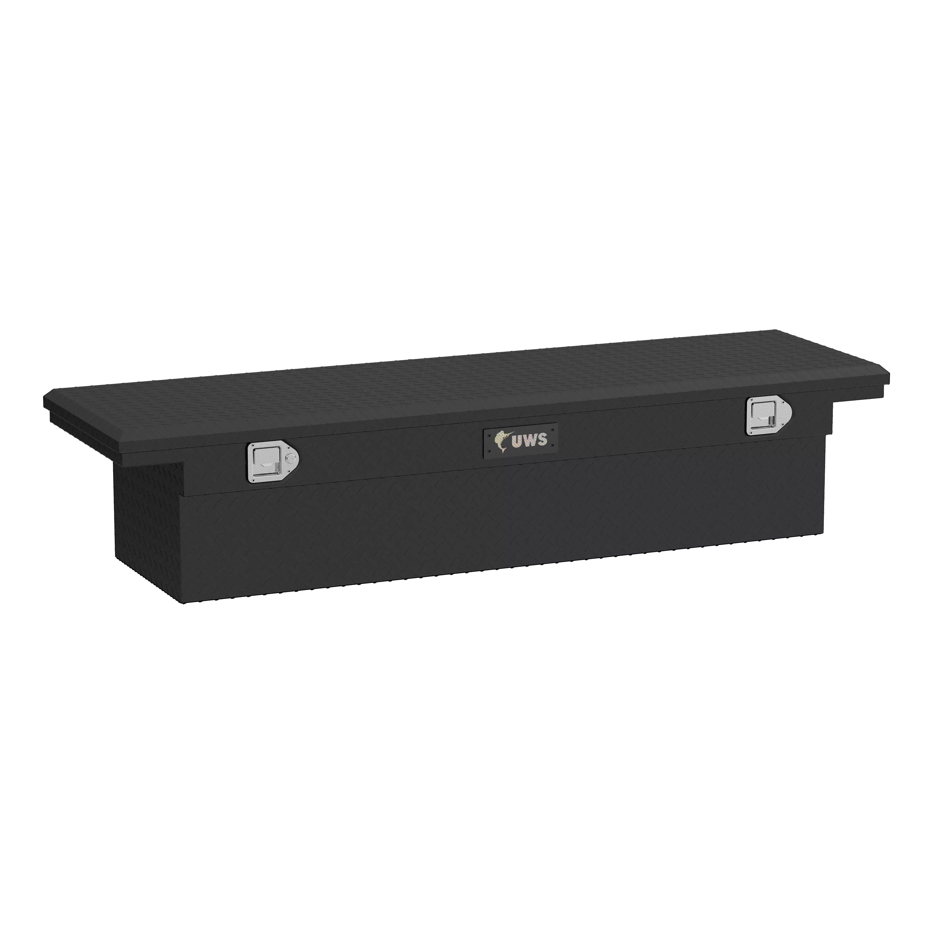TBS-69-LP-MB - Matte Black Aluminum 69" Truck Tool Box with Low Profile (LTL Shipping Only) - 1999-2010,2023-2027 Ford F-250 Super Duty and more