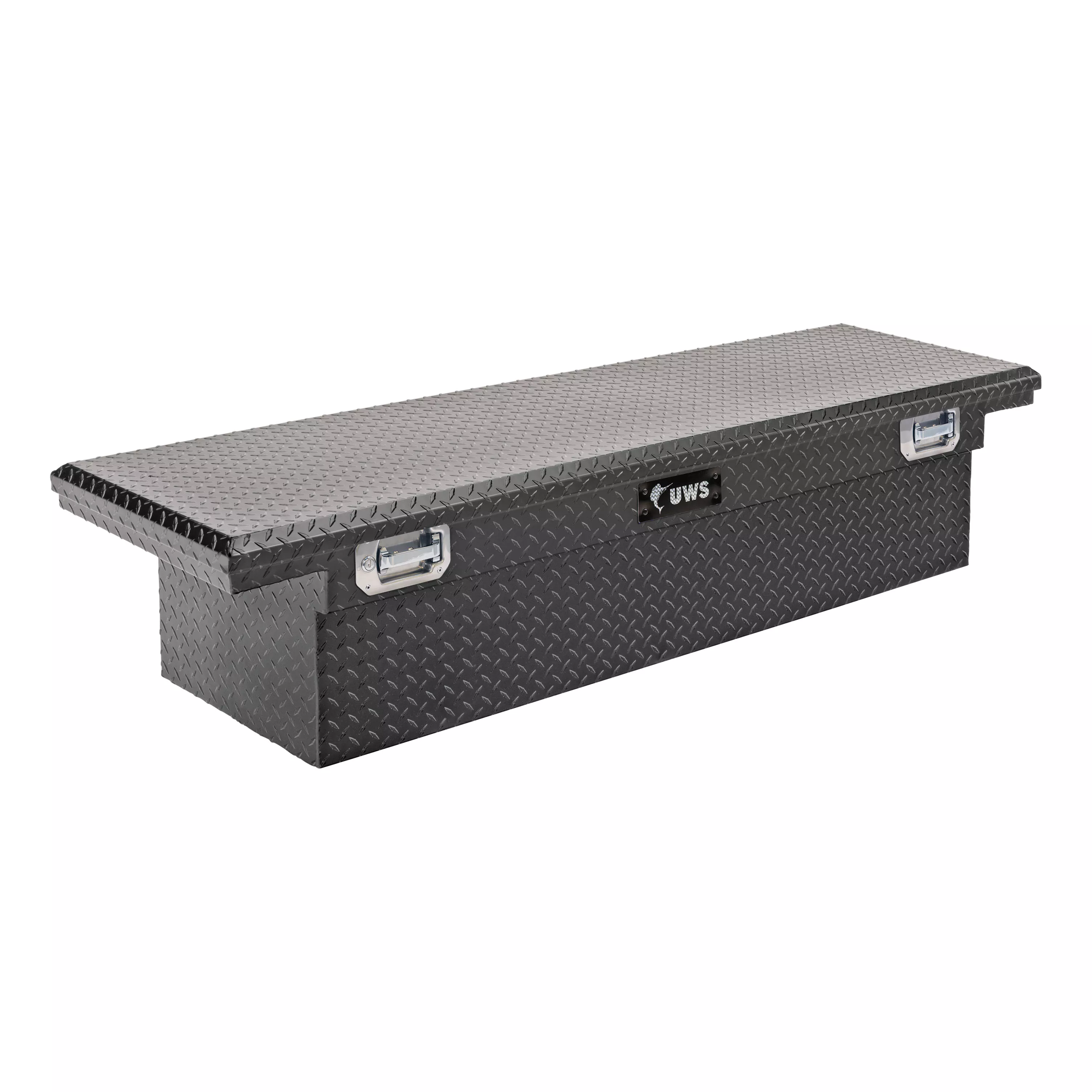 TBS-69-LP-PH-MB - Matte Black 69" Truck Tool Box, Low Profile, Pull Handles (LTL Shipping Only) - 1999-2010,2023-2027 Ford F-250 Super Duty and more