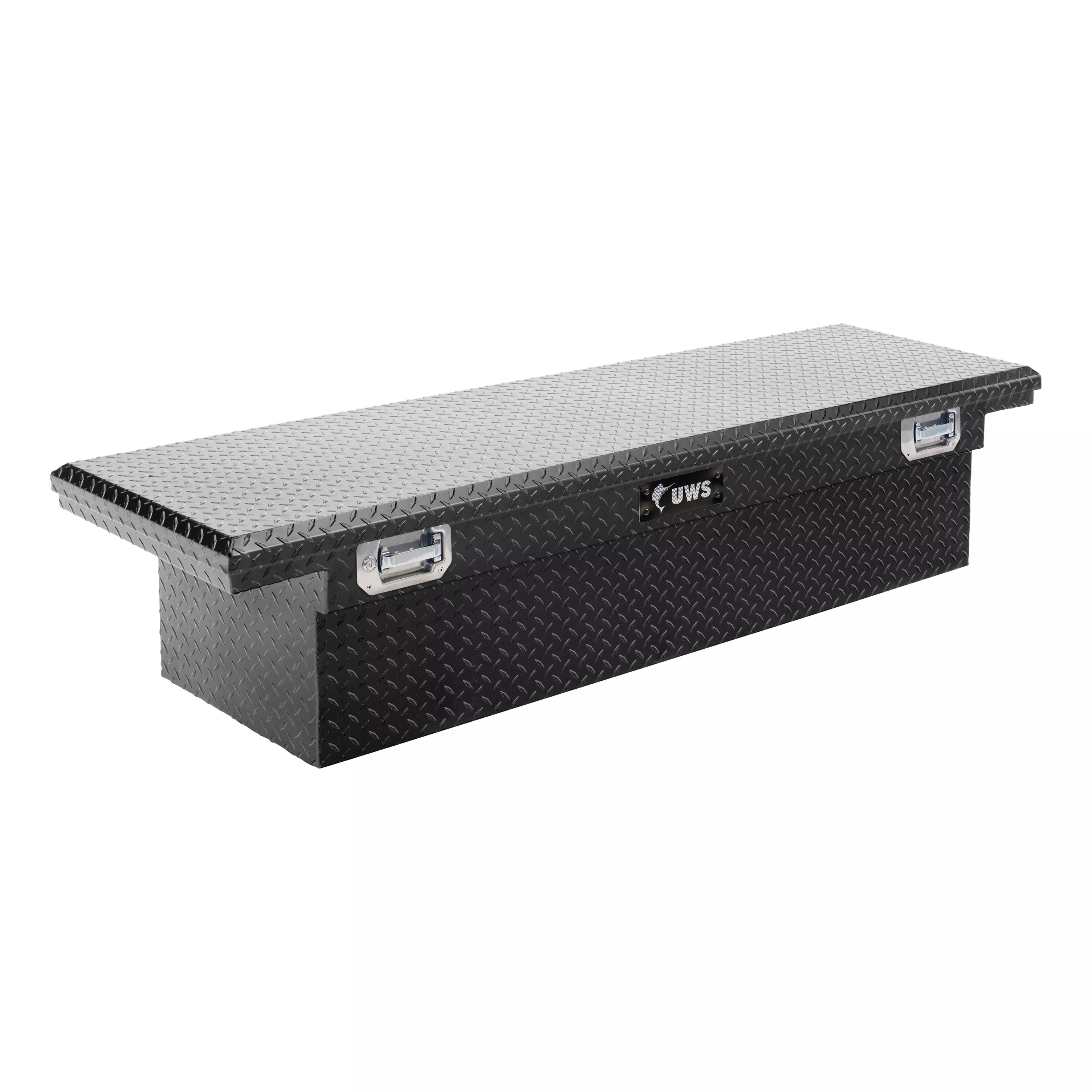 TBS-72-LP-PH-B - Gloss Black 72" Truck Tool Box, Low Profile, Pull Handles (LTL Shipping Only) - 2011-2026 Ram 2500, 2011-2026 Ram 3500 and more