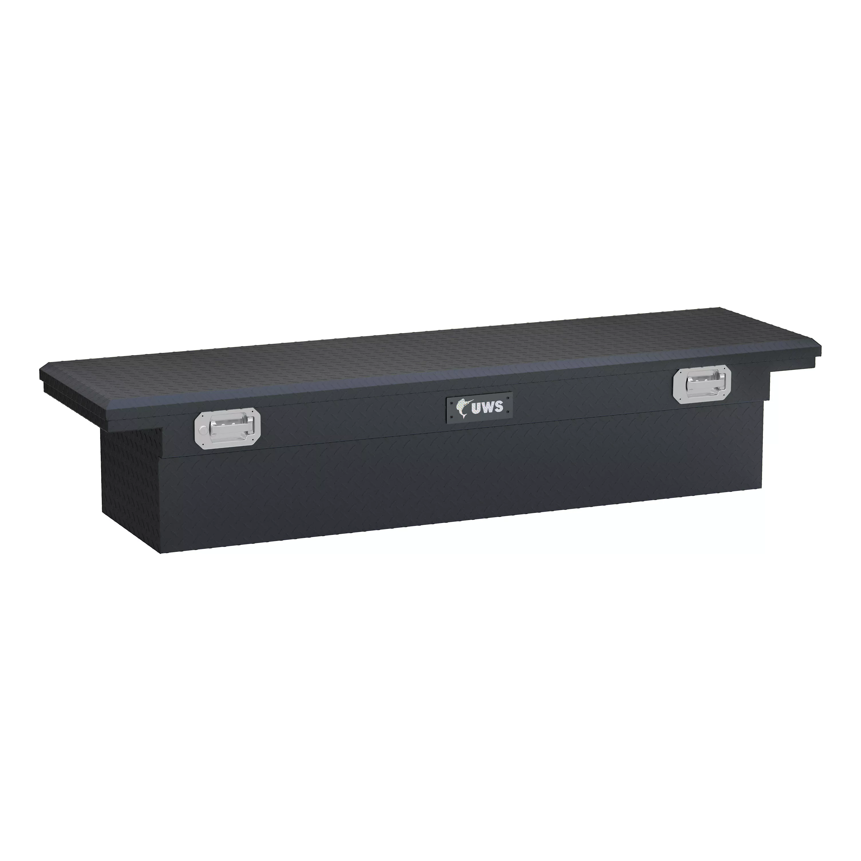 TBS-72-LP-PH-MB - Matte Black 72" Truck Tool Box, Low Profile, Pull Handles (LTL Shipping Only) - 2011-2026 Ram 2500 and more