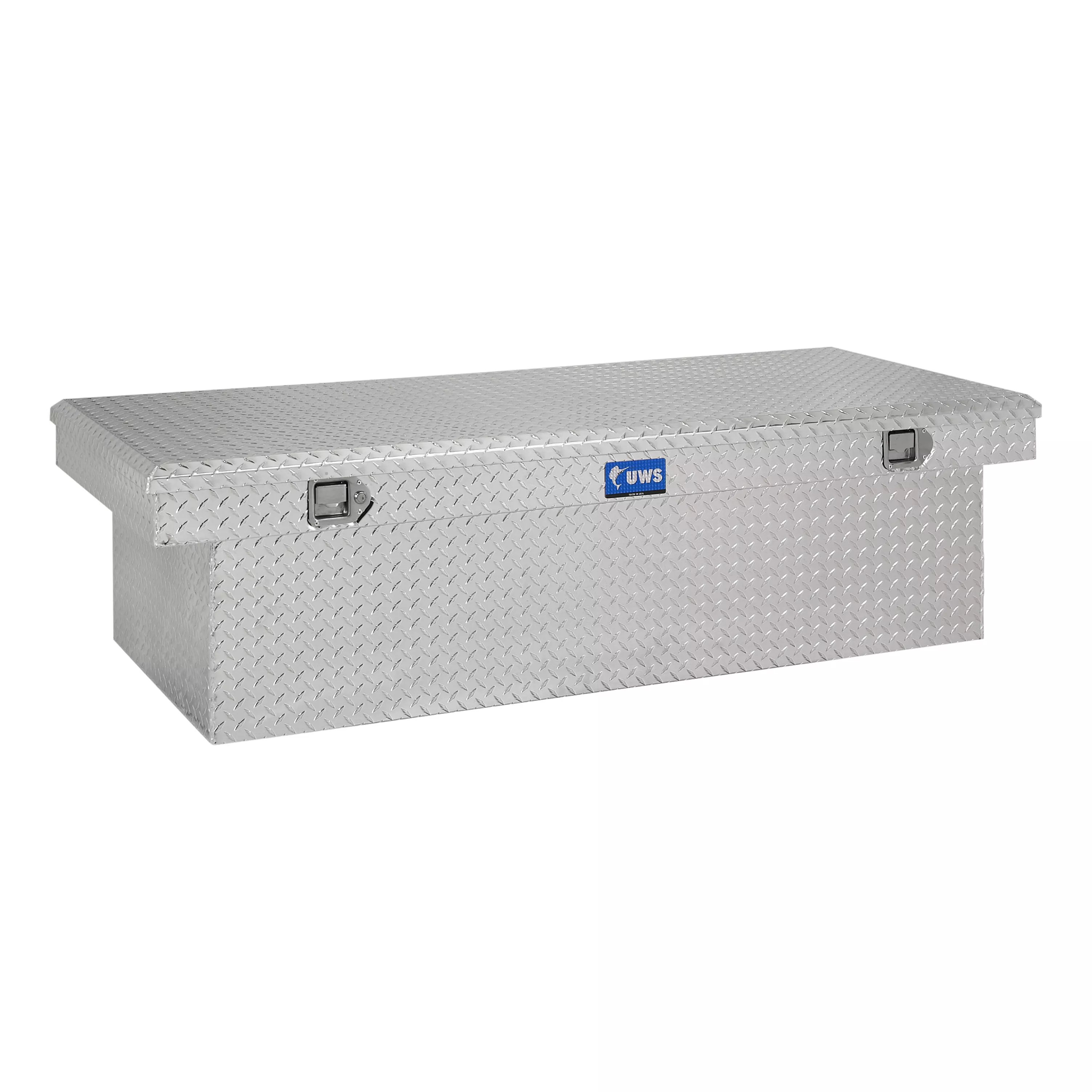 TBSD-69-LBTA - Bright Aluminum 69" Deep Extra-Wide Crossover Truck Tool Box - 2023-2027 Ford F-250 Super Duty and more