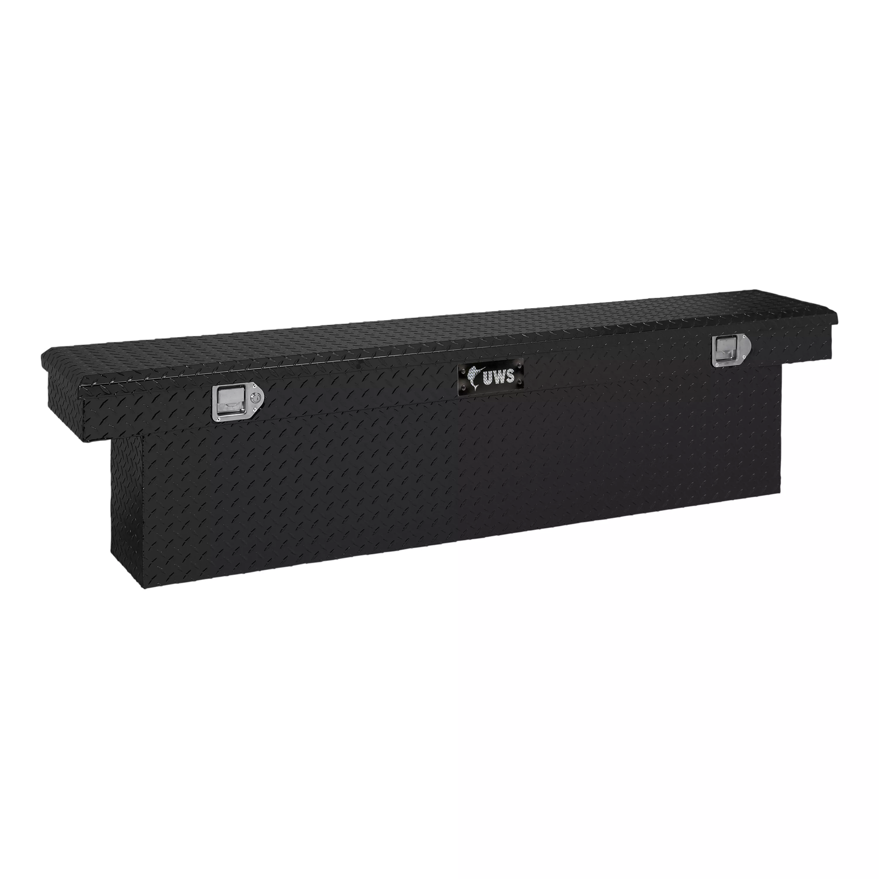 TBSD-69-SL-BLK - Gloss Black Aluminum 69" Deep Slim-Line Truck Tool Box (LTL Shipping Only) - 1999-2010,2023-2027 Ford F-250 Super Duty and more