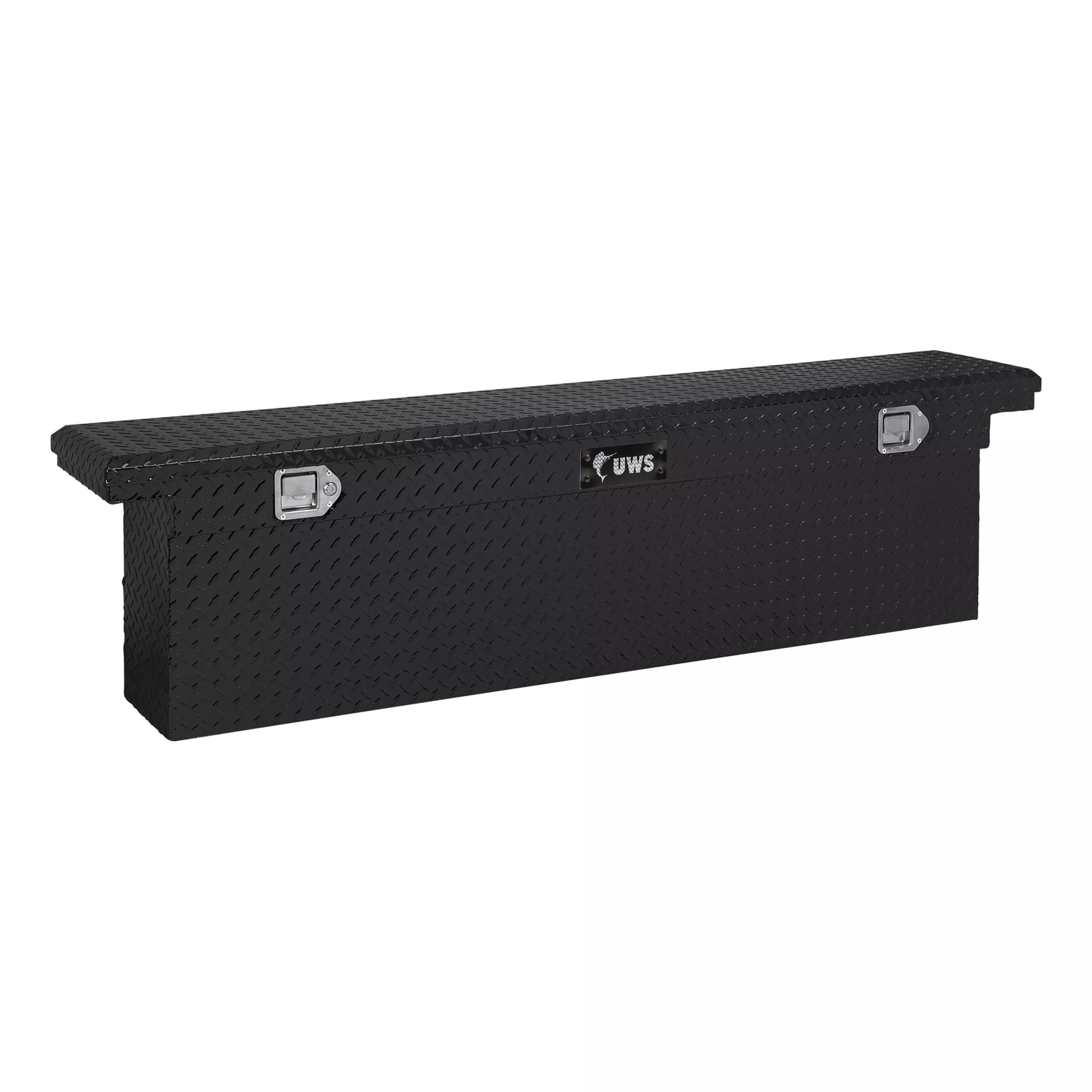 TBSD-72-SL-LP-B - Gloss Black 72" Deep Slim Truck Tool Box, Low Profile (LTL Shipping Only) - 2011-2026 Ram 2500, 2011-2026 Ram 3500 and more