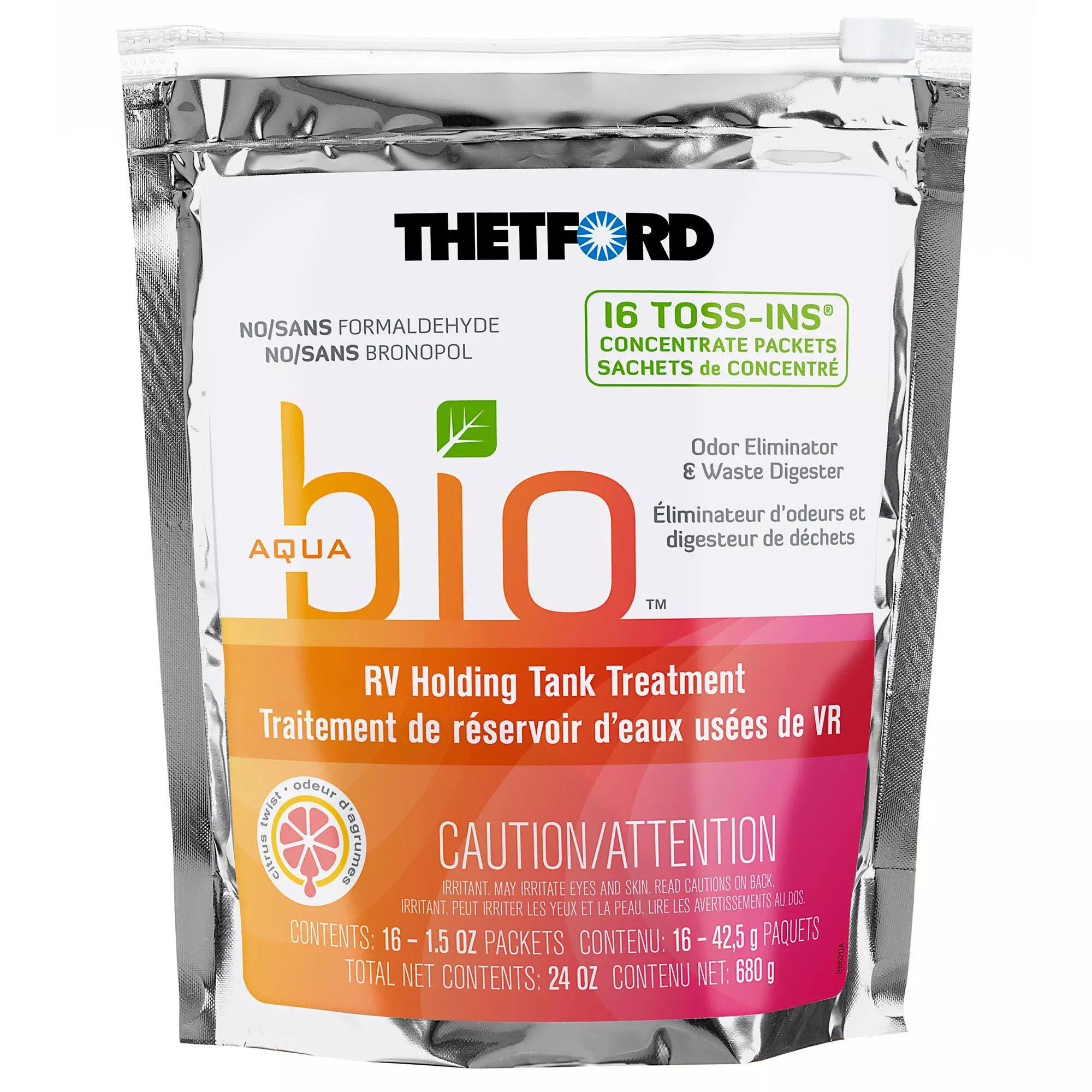 Thetford AquaBio RV Holding Tank Treatment, 16 Toss-Ins
