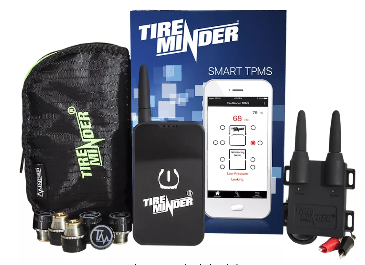 Tireminder Smart TPMS with 4 Transmitters for RVs, MotorHomes, 5th Wheels, Motor Coaches and Trailers