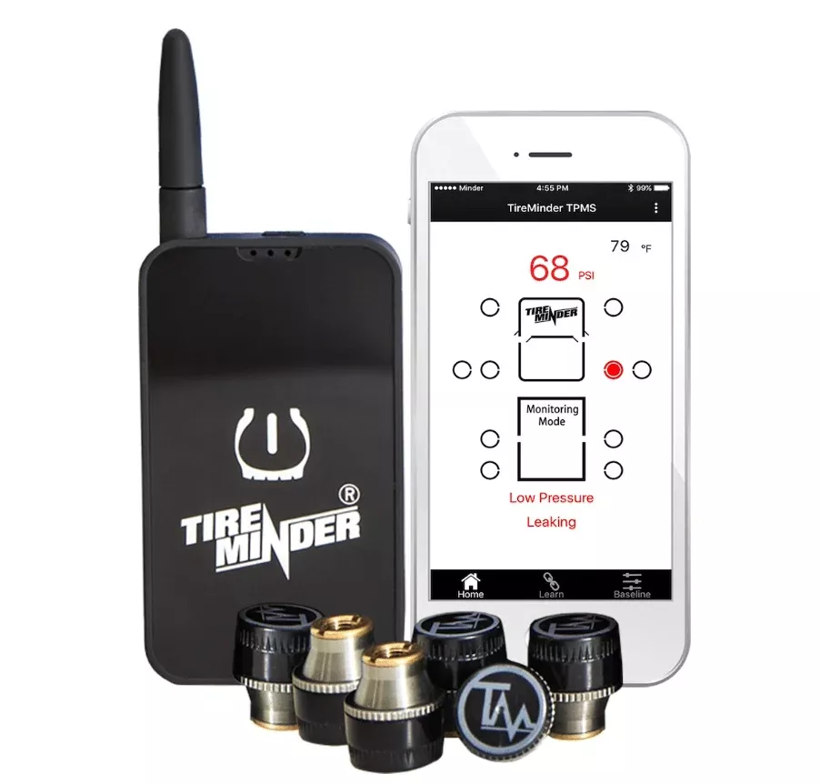 Tireminder Smart TPMS with 6 Transmitters for RVs, MotorHomes, 5th Wheels, Motor Coaches and Trailers