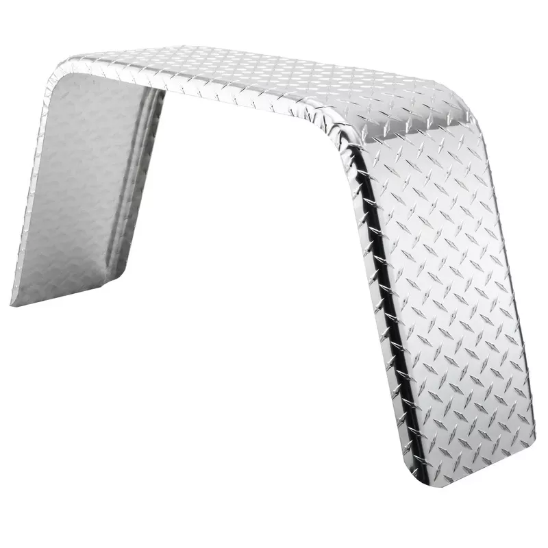 Trailer Fender | Aluminum Diamond Plate Flat Top 10x36x18