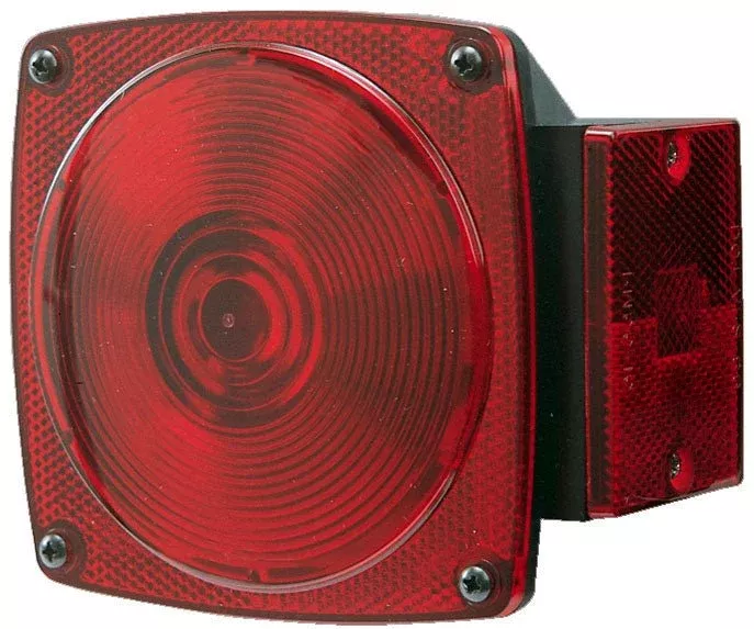 Trailer Light Peterson Mfg. V440 Stop/ Turn/ Tail Light, Incandescent Bulb, Square, Red, 4-3/4" x 4-1/2"