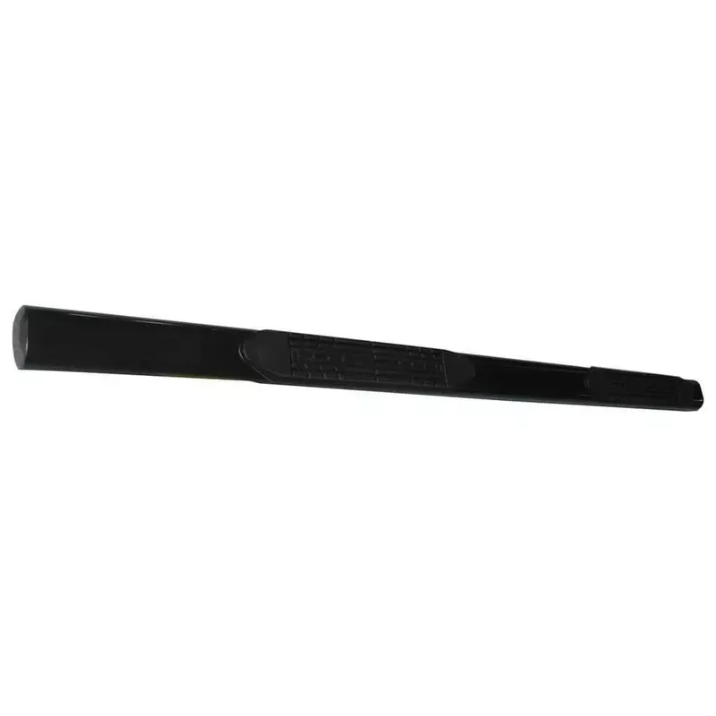 TRAILFX 4 Inch Oval Straight Powder Coated Black Mild Steel Rocker Panel Mount 2930314043