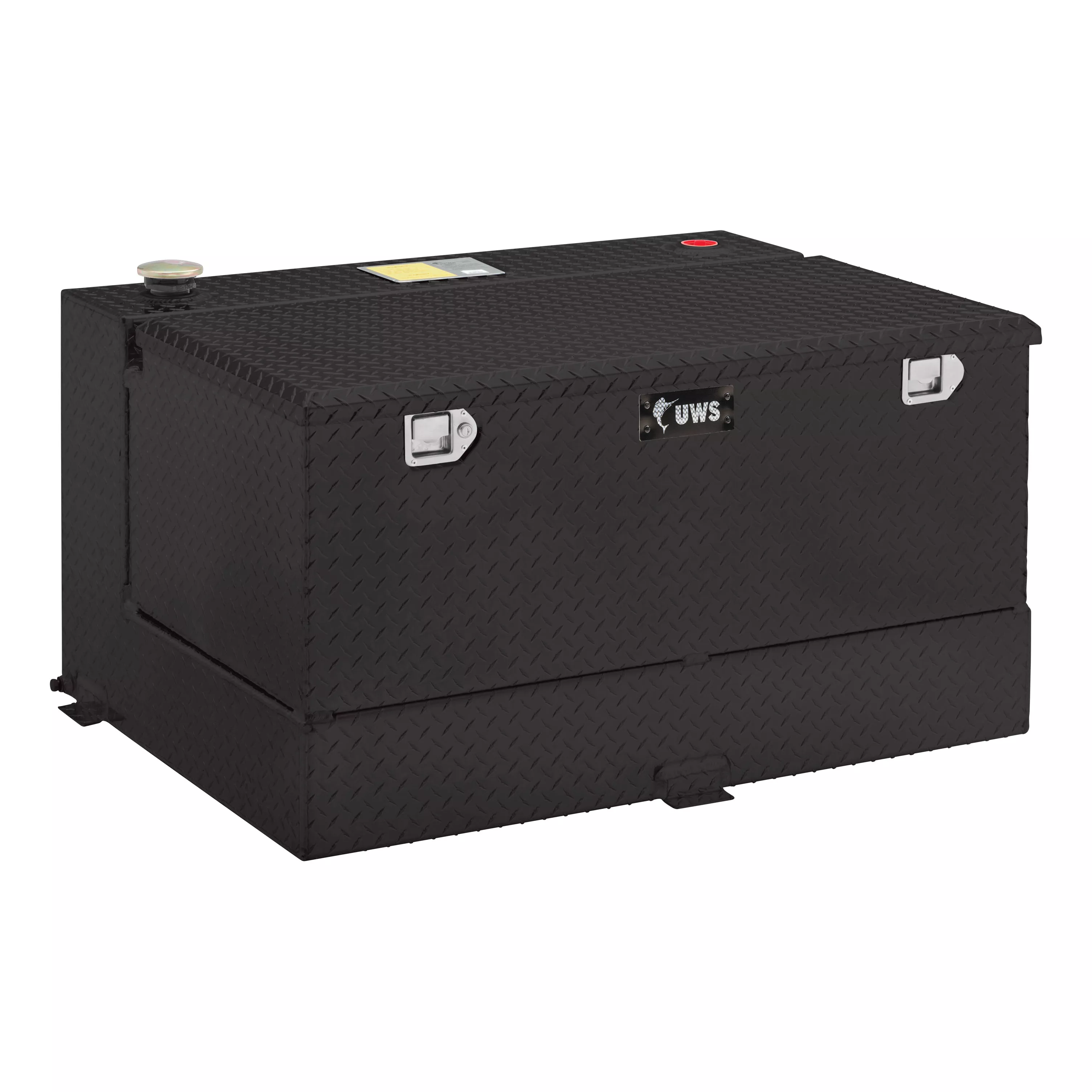 TT-45-COMBO-BLK - Gloss Black 45-Gallon Combo Aluminum Transfer Tank