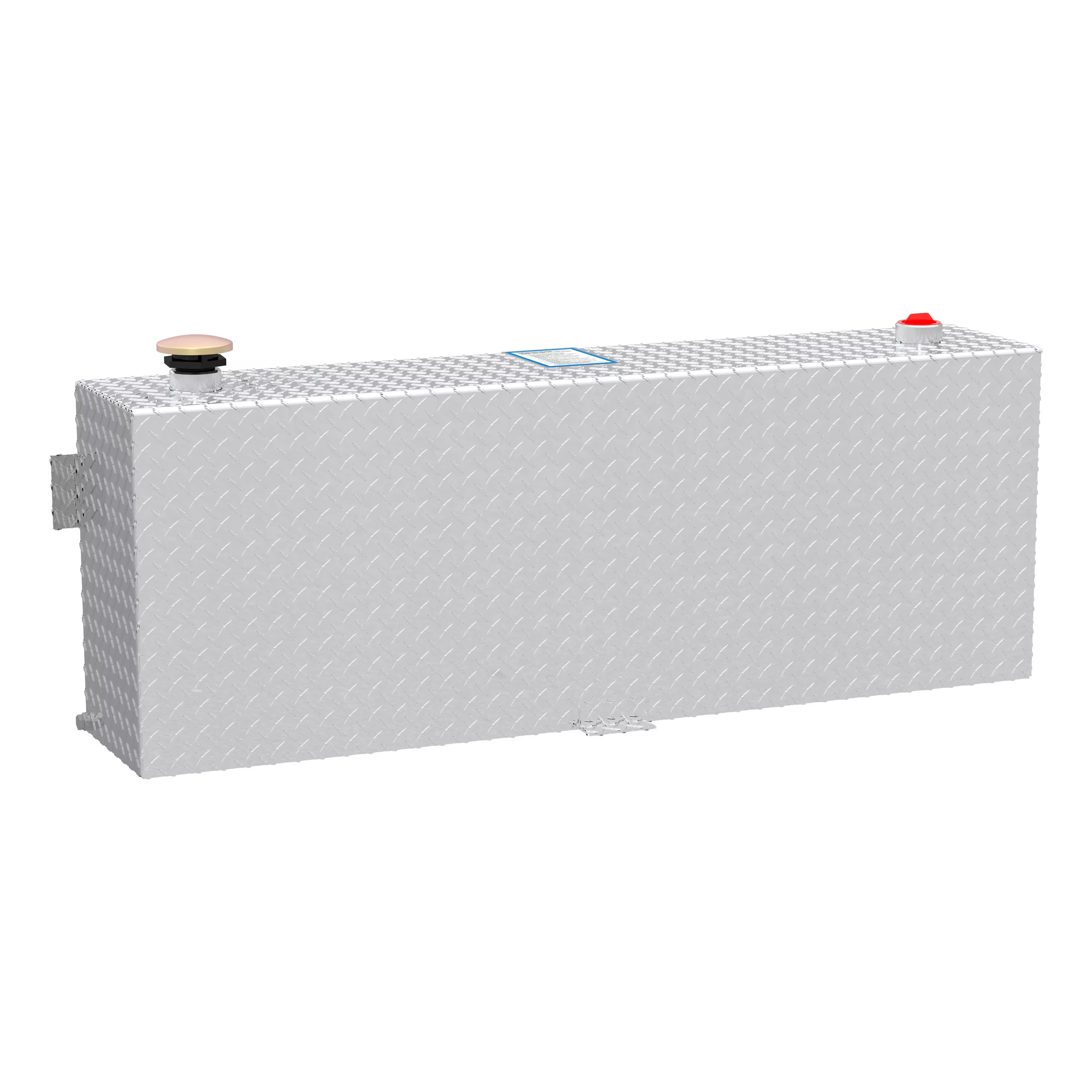 TT-45-R-T-P - 45-Gallon Rectangle Bright Aluminum Transfer Tank