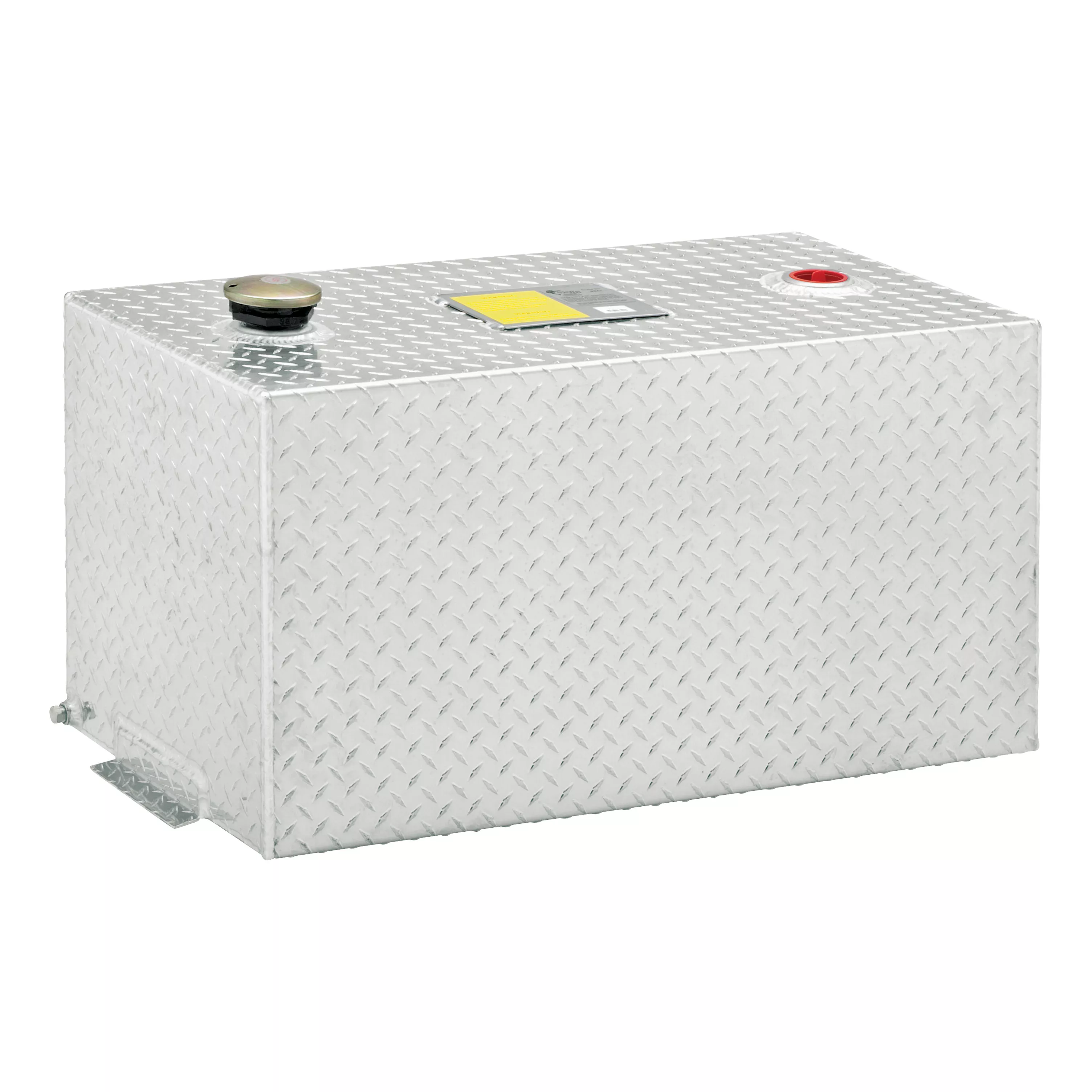 TT-50-R-T-P - 50-Gallon Rectangle Bright Aluminum Transfer Tank