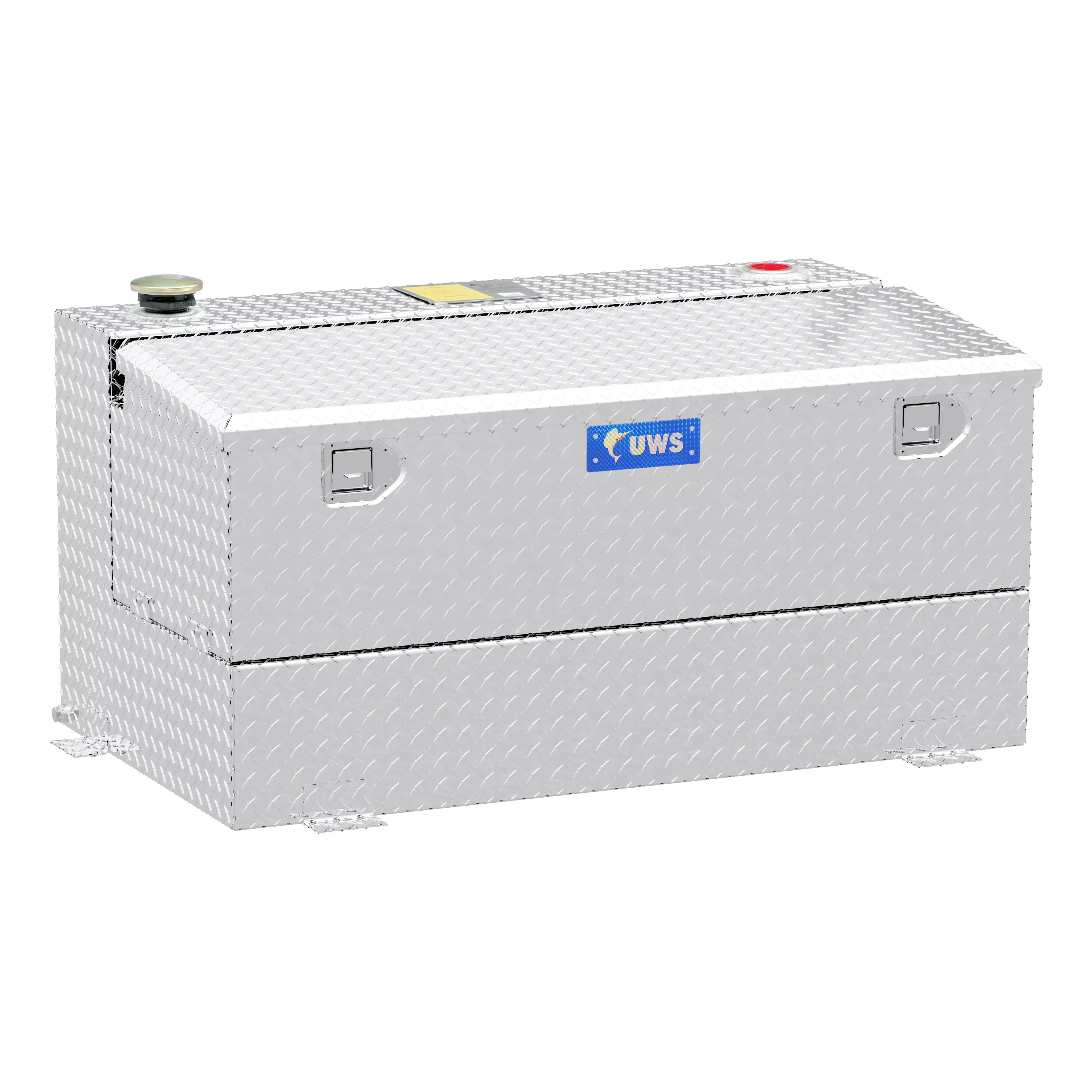 TT-75-COMBO - 75-Gallon Combo Bright Aluminum Transfer Tank