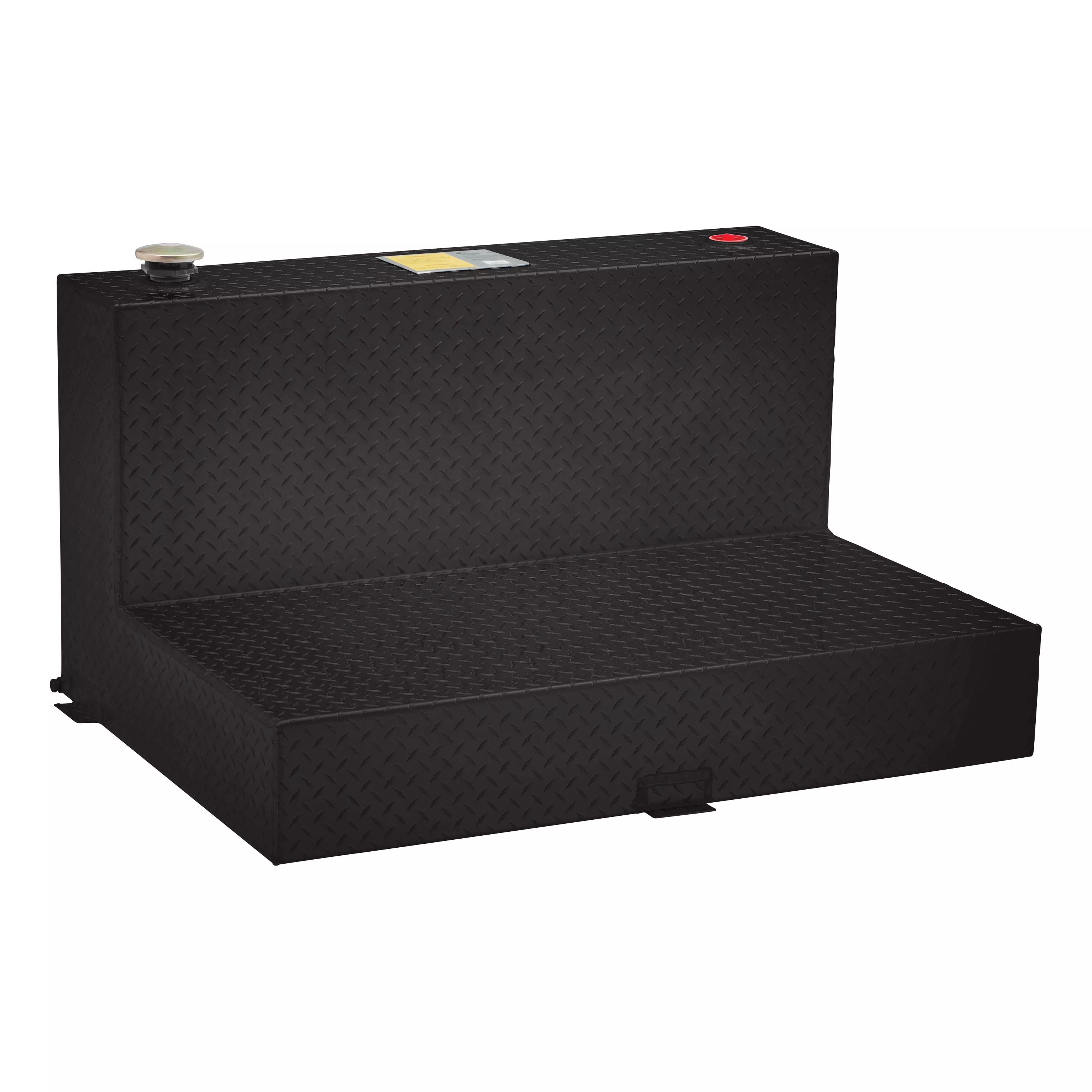 TT-85-L-T-P-BLK - Gloss Black 85-Gallon L-Shape Aluminum Transfer Tank