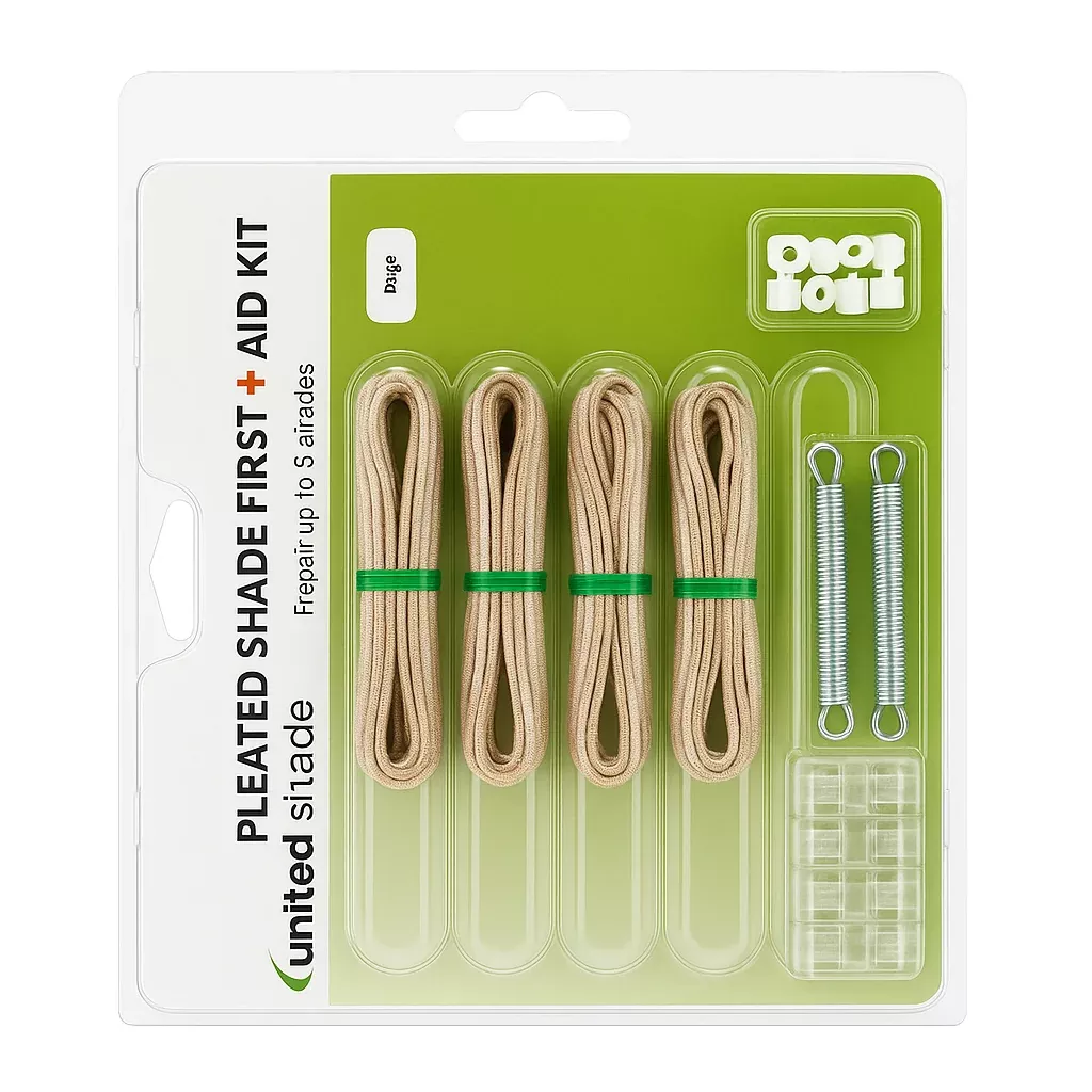 United Shade - Beige Pleated Shade Restring Kit - 650004