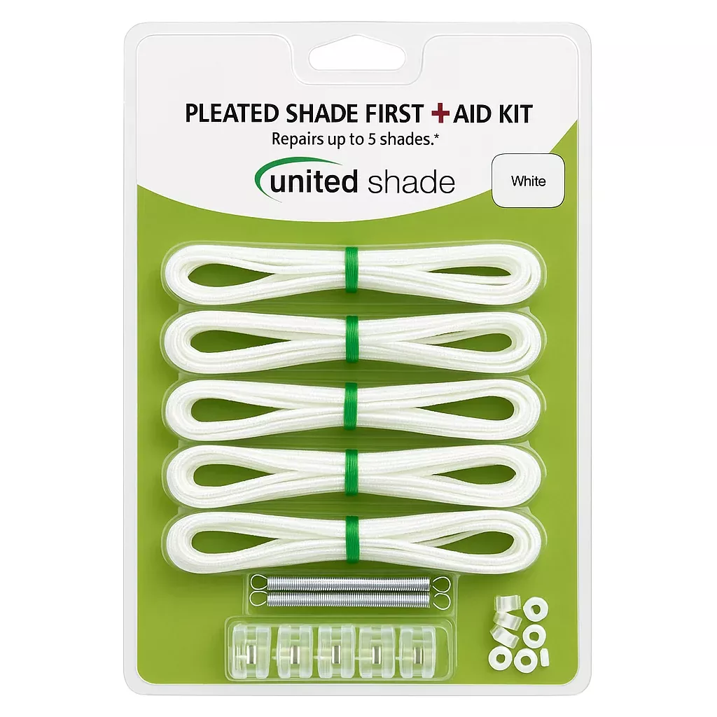 United Shade - White Pleated Shade Restring Kit - 650000