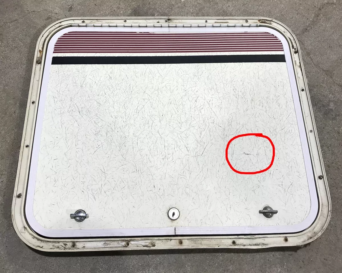 Used Radius Cornered Cargo Door 23 1/4 ” x 19 1/2 ” x 3/4 “D