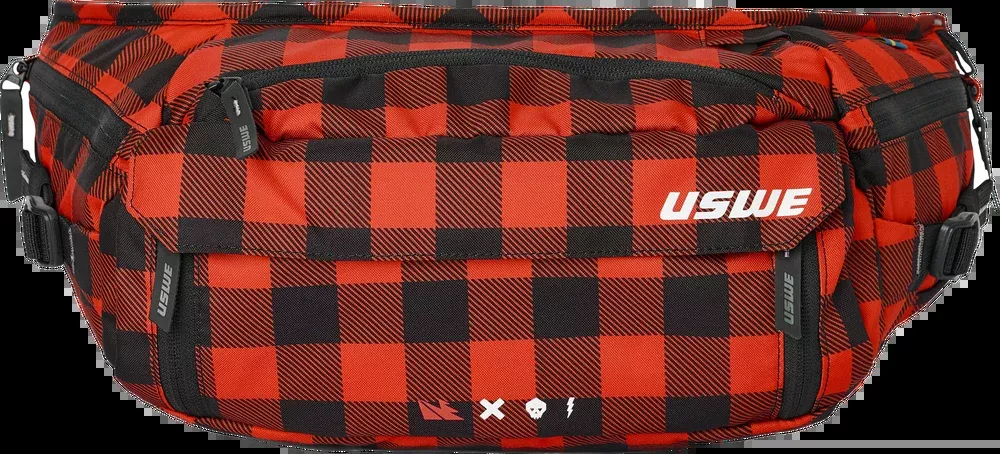 USWE WAIST 6L HIP PACK FLANNEL RED (PACK ONLY) - 62-5088