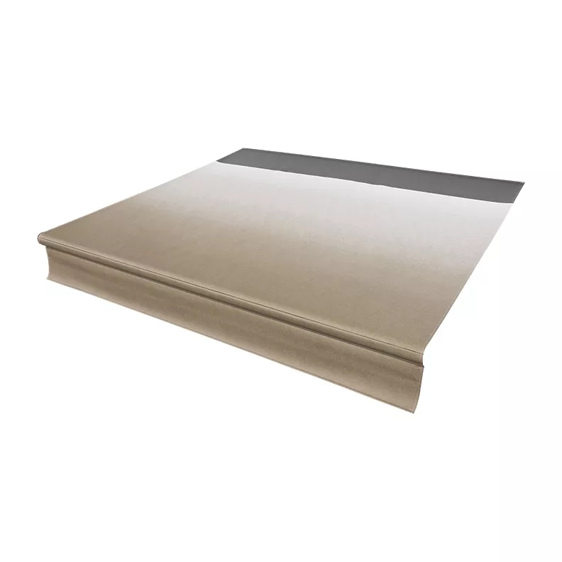 V000334446 - Universal Vinyl Replacement Fabric for 21' RV Awning - Sand Fade (Black when Closed)