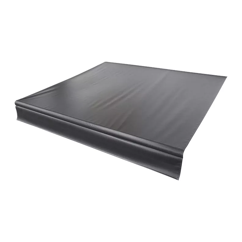 V000334448 - Universal Vinyl Replacement Fabric for 21' RV Awning - Solid Black