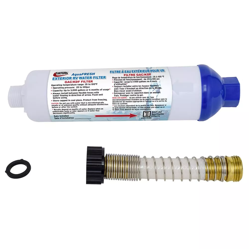 Valterra A01-1131VP Aqua Fresh In-Line Fresh Water Filter
