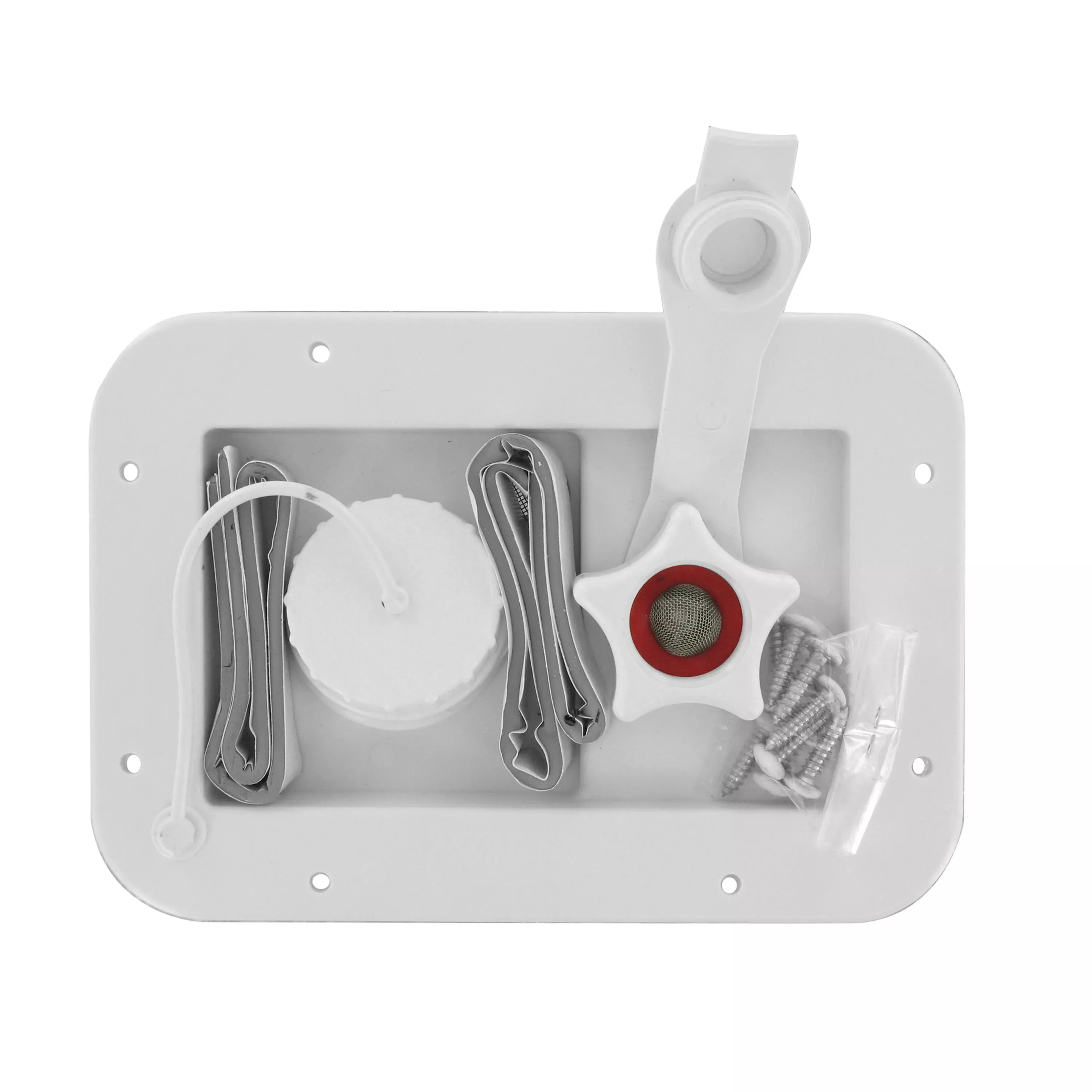 Valterra A01-2001VP Gravity/City Water Inlet – White (Carded)