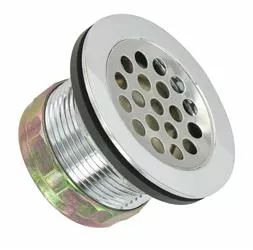 Valterra A01-2012VP Shower Drain, Fits 1-3/4" Drain Hole and 1-1/2" P-Traps - Stainless Steel