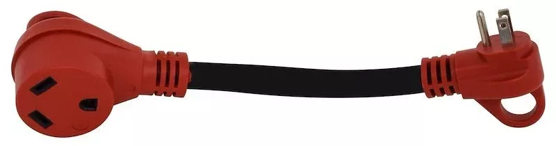 Valterra A10-1550 – Mighty Cord™ 12 ” Dogbone Power Adapter with Handle Grip (15AM/50AF)