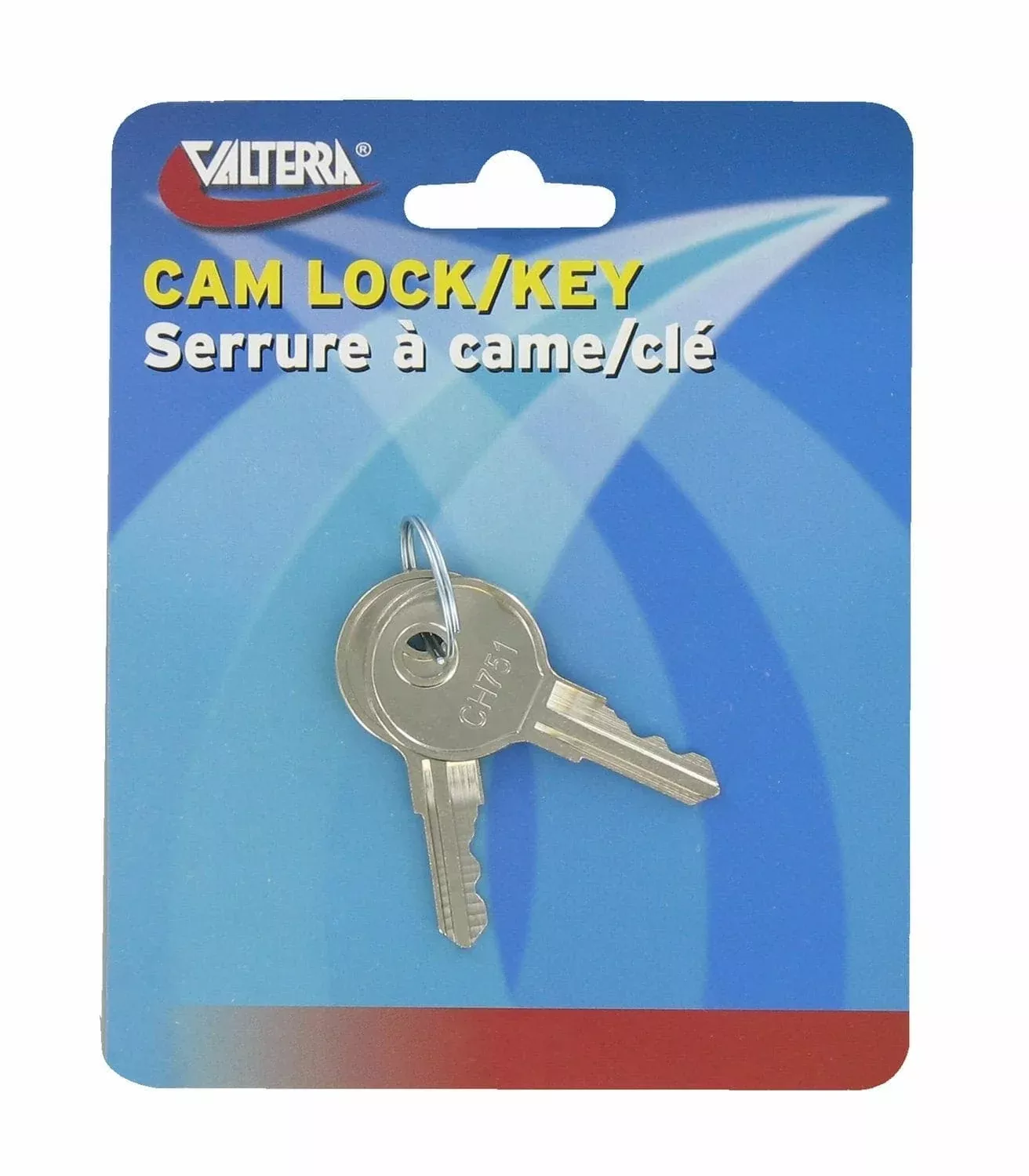 Valterra - Replacement Key 751 - For Valterra cam locks - Carded - VALA524VP