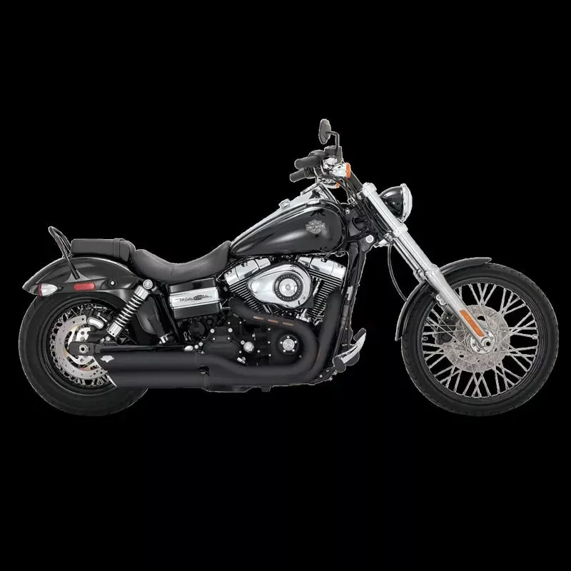 Vance & Hines Harley Davidson 08-17 Dyna / Fatbob/ Wide Glide Twin Slash 3in Slip-On Exhaust – 46845
