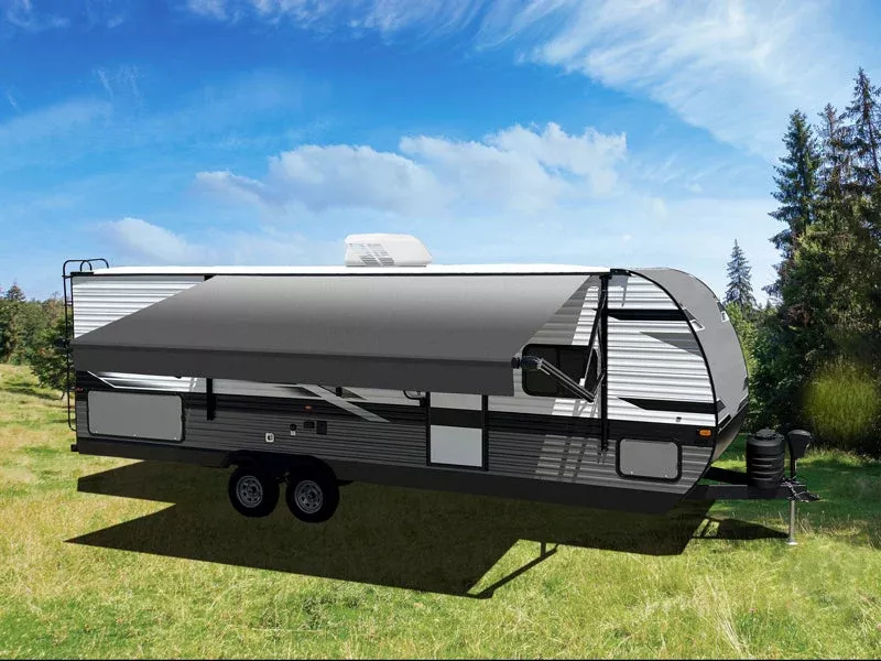 Velarium Electric Patio Awning - 18 ft, Charcoal Fade – VR18002000