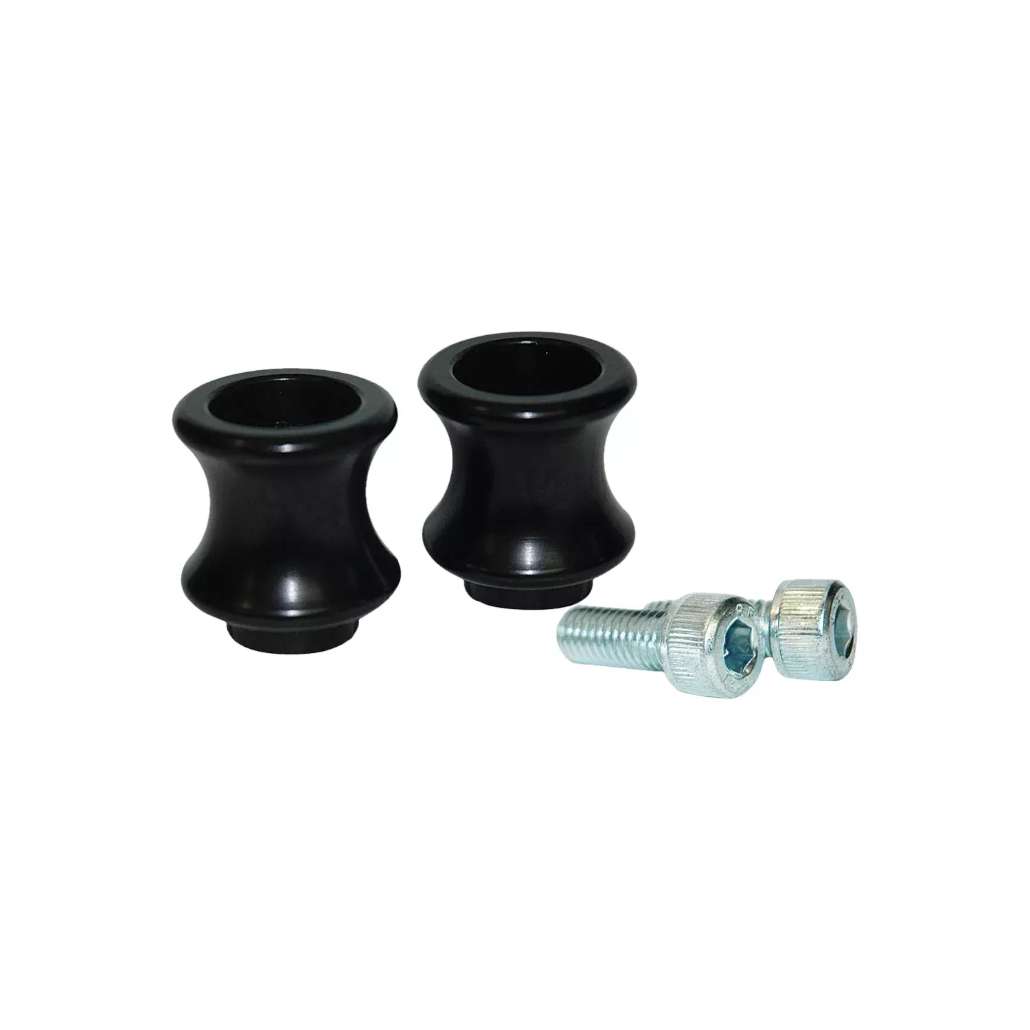 VORTEX SWINGARM SPOOLS 8MM BLK APR/DUC/HON/SUZ - 3-SP531K