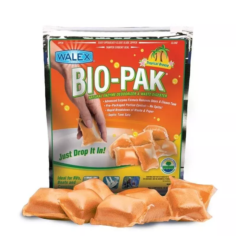 Walex BIOTROP2 Bio-Pak Toilet Chemical Tropical Scent - 2 Pack