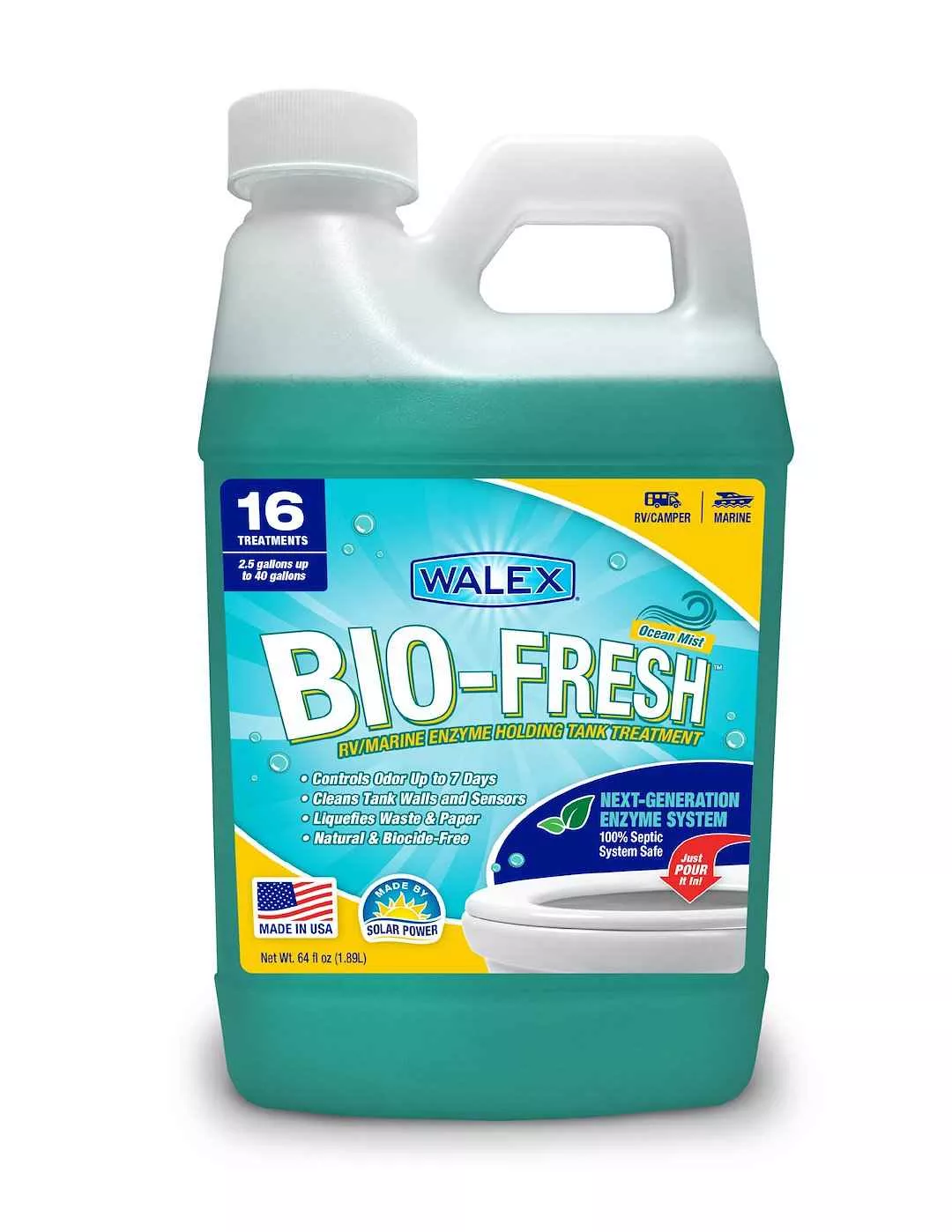 Walex RV Holding Tank Treatment - 2 Quart Jug – BIOFROM64