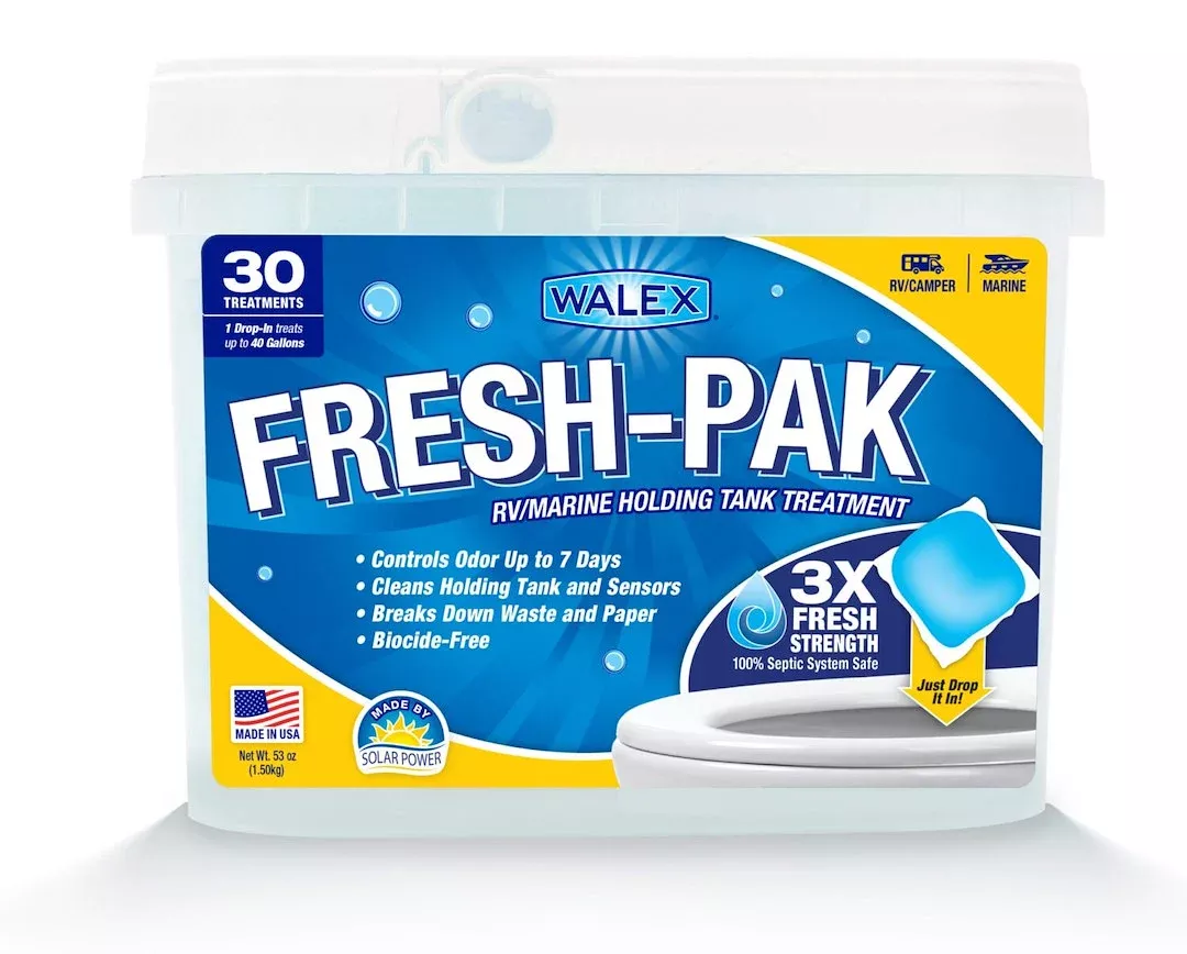 Walex RV Holding Tank Treatment - 30-Treatment Tub – FRESHPAK30