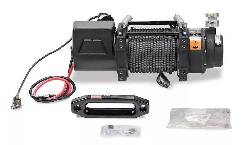 Warn 85675 Series 18-C-2D Severe Duty 24V Electric Winch 18,000 lb Capacity