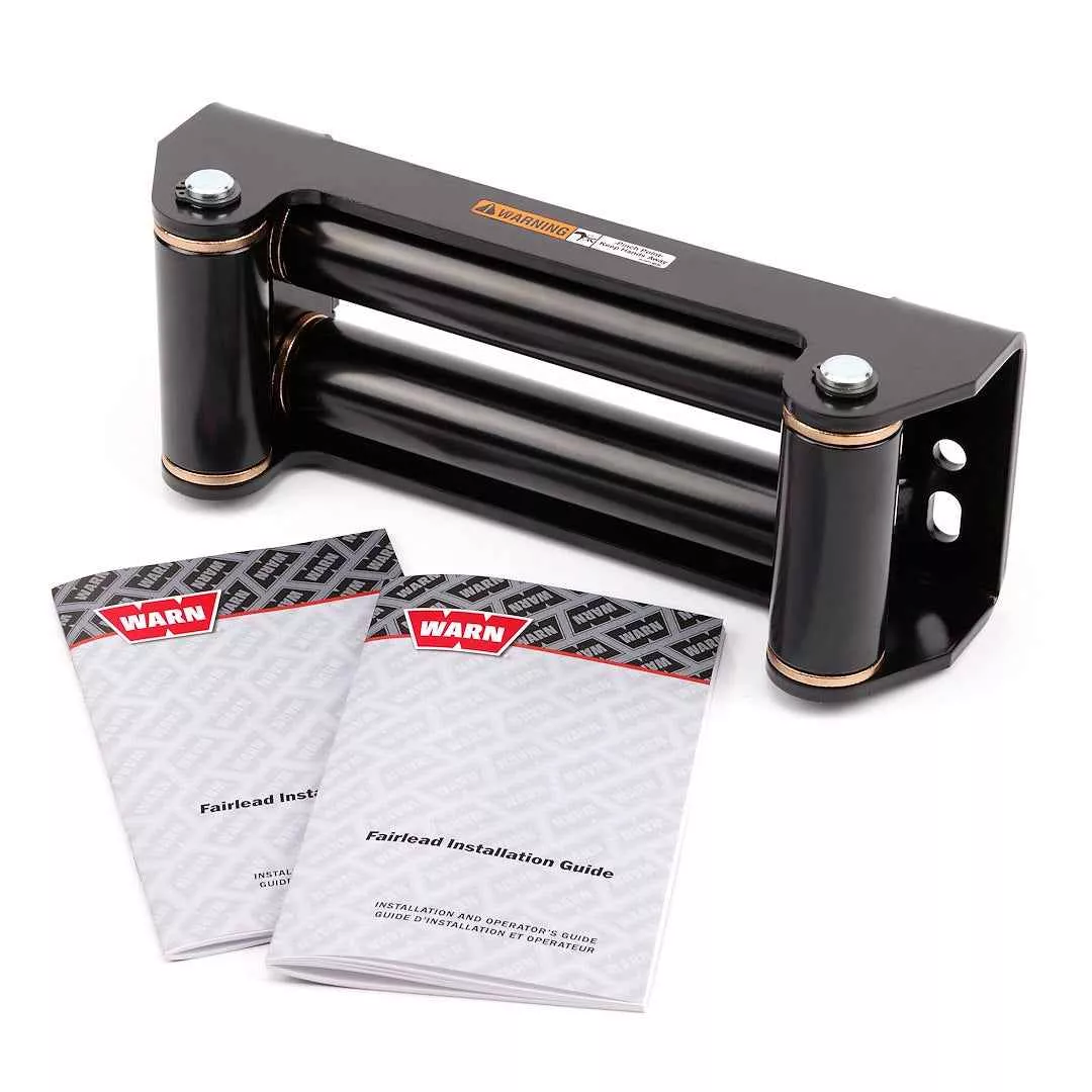 Warn Steel Roller Winch Fairlead - Black – 24336